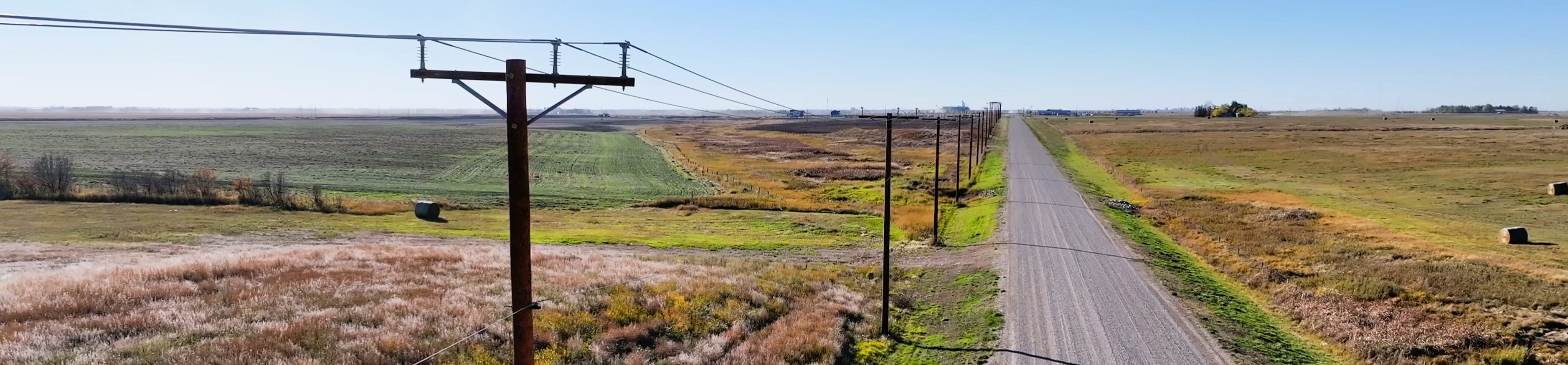 power poles in rural saskatchewan