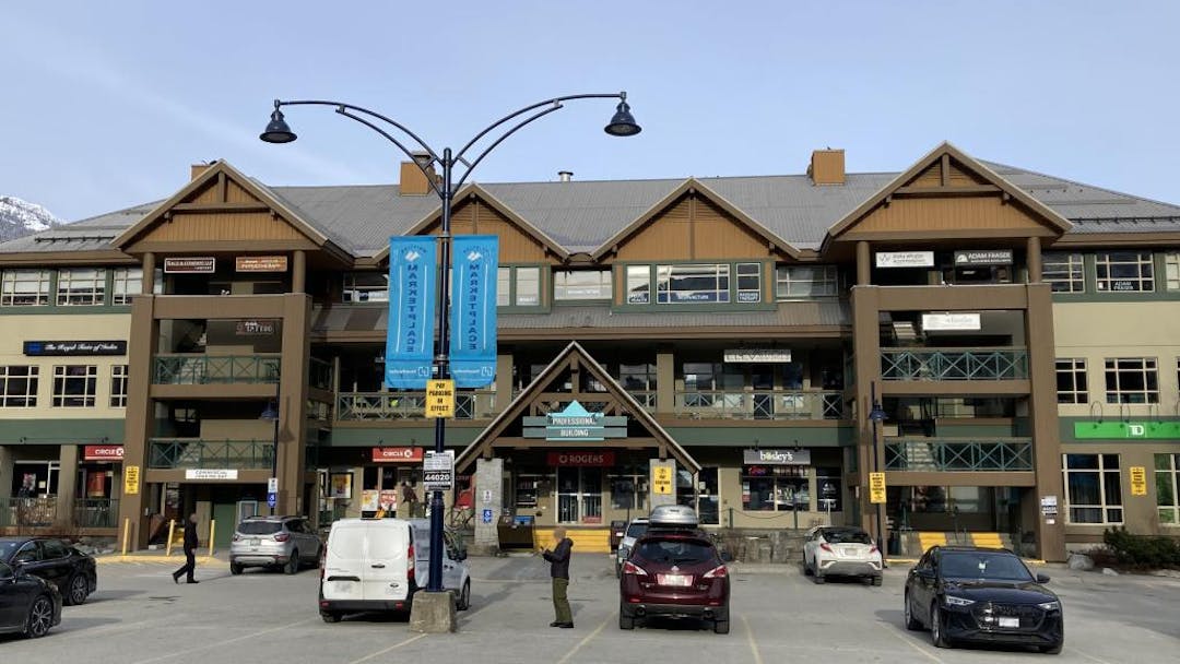 A family hiking in Whistler