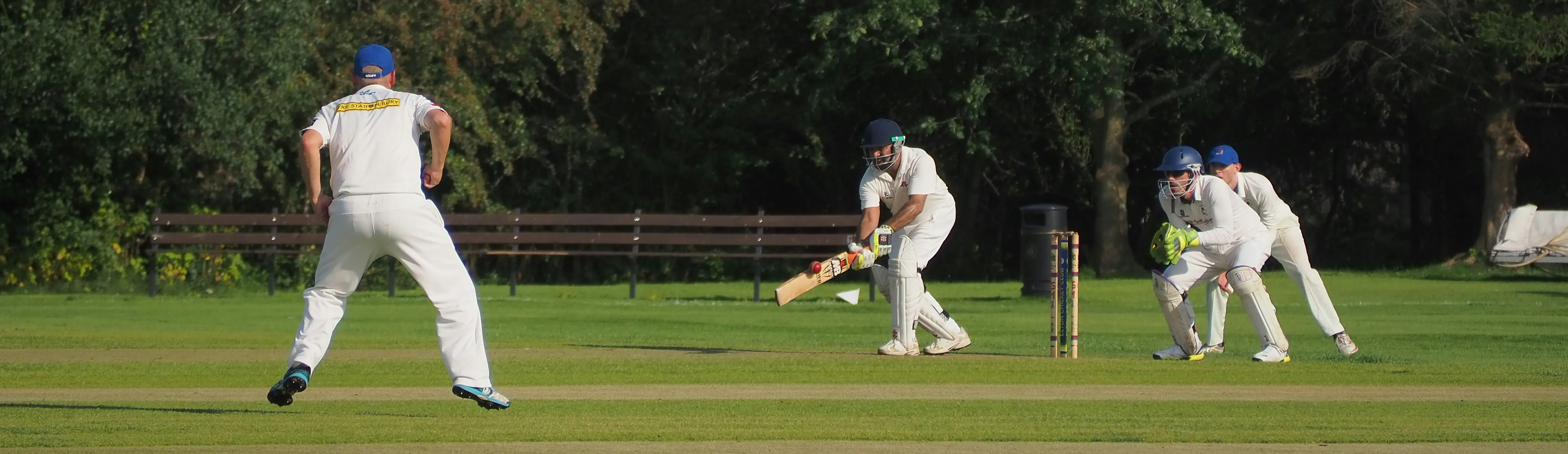 Cricket récréatif joué sur un terrain
