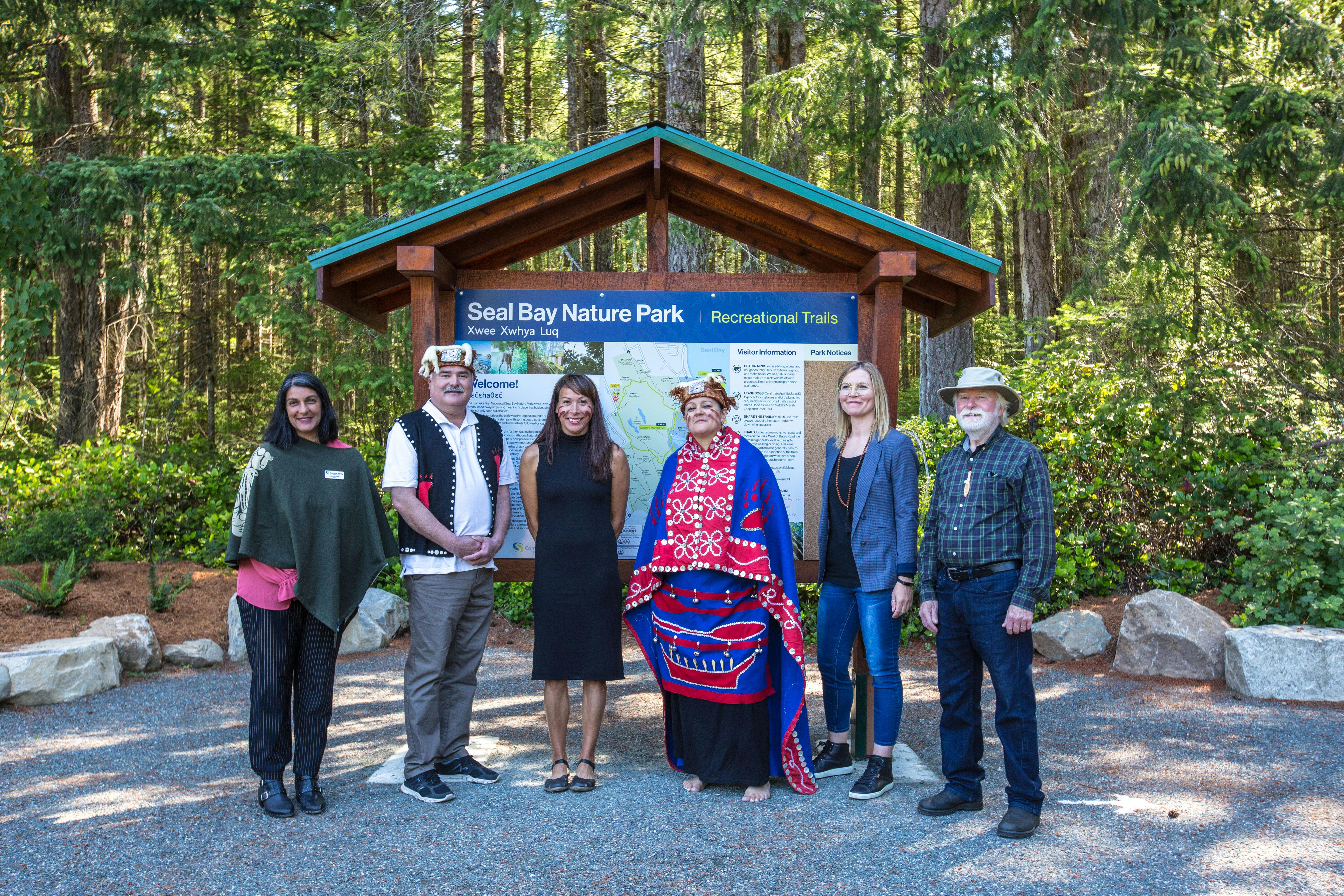 In May 2020, improvements to Seal Bay Nature Park were celebrated at a joint ceremony with the K’ómoks First Nation and CVRD.