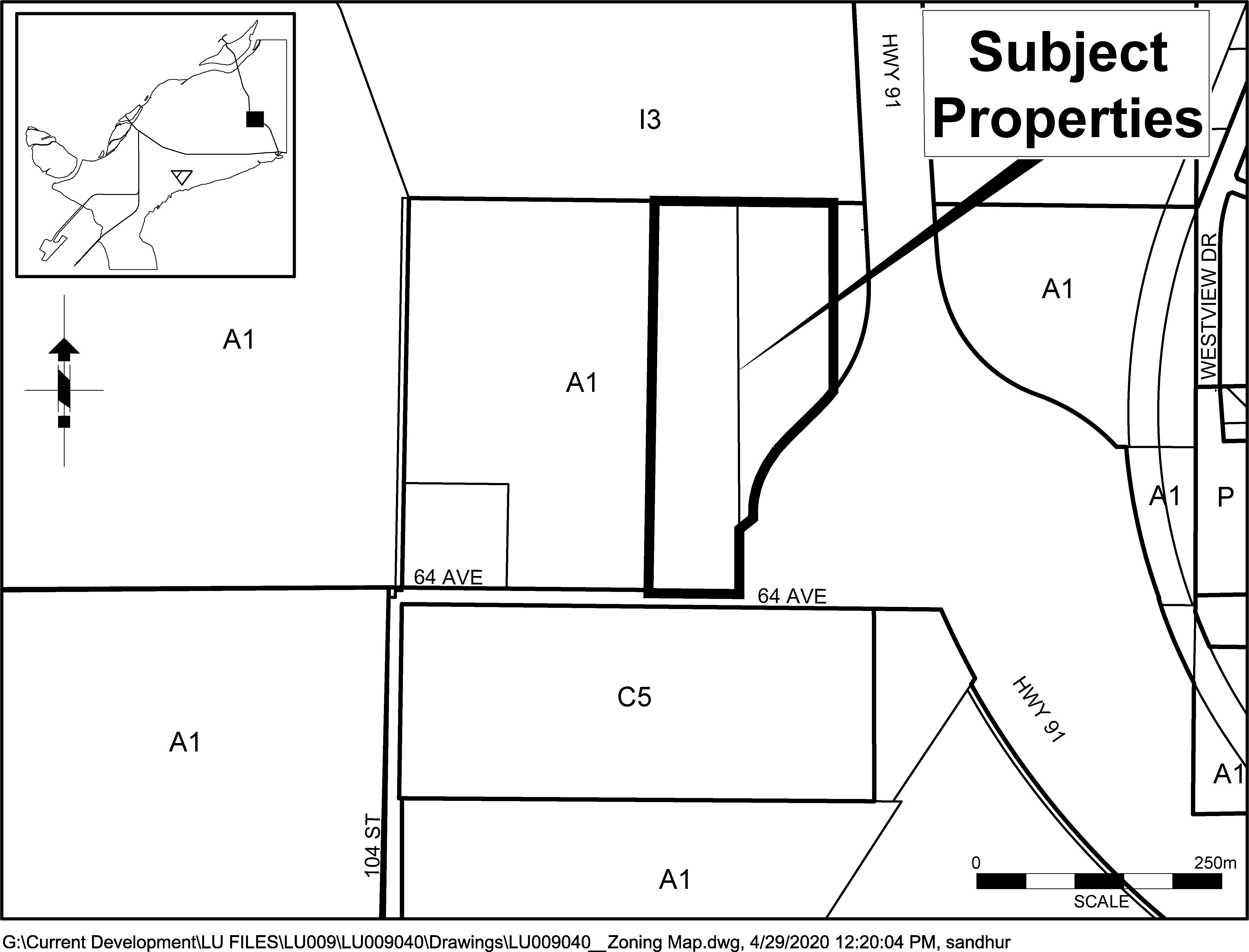 Location and Zoning Map