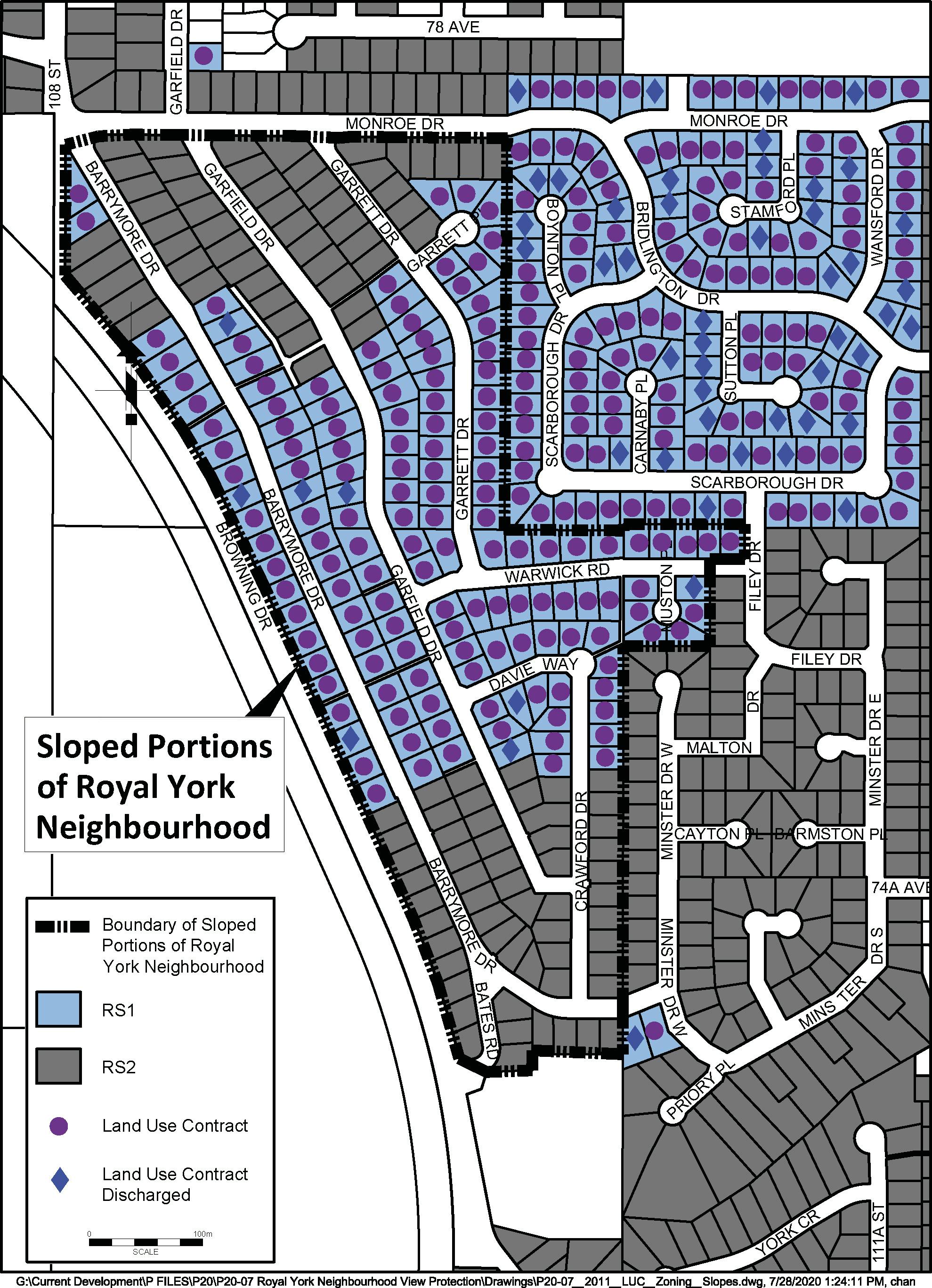 Zoning and Land Use Contract Map