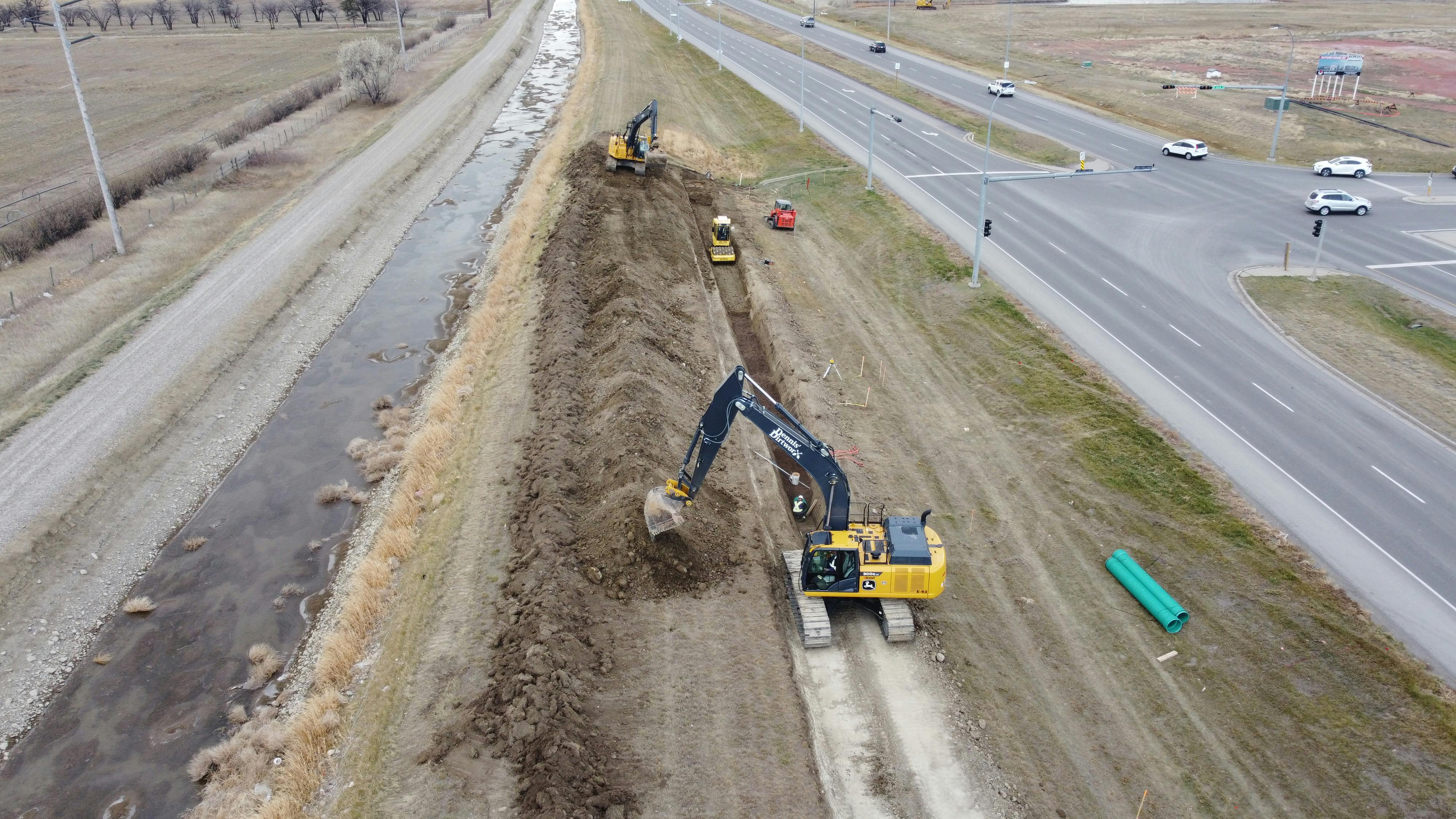 Outlet Pipe Install