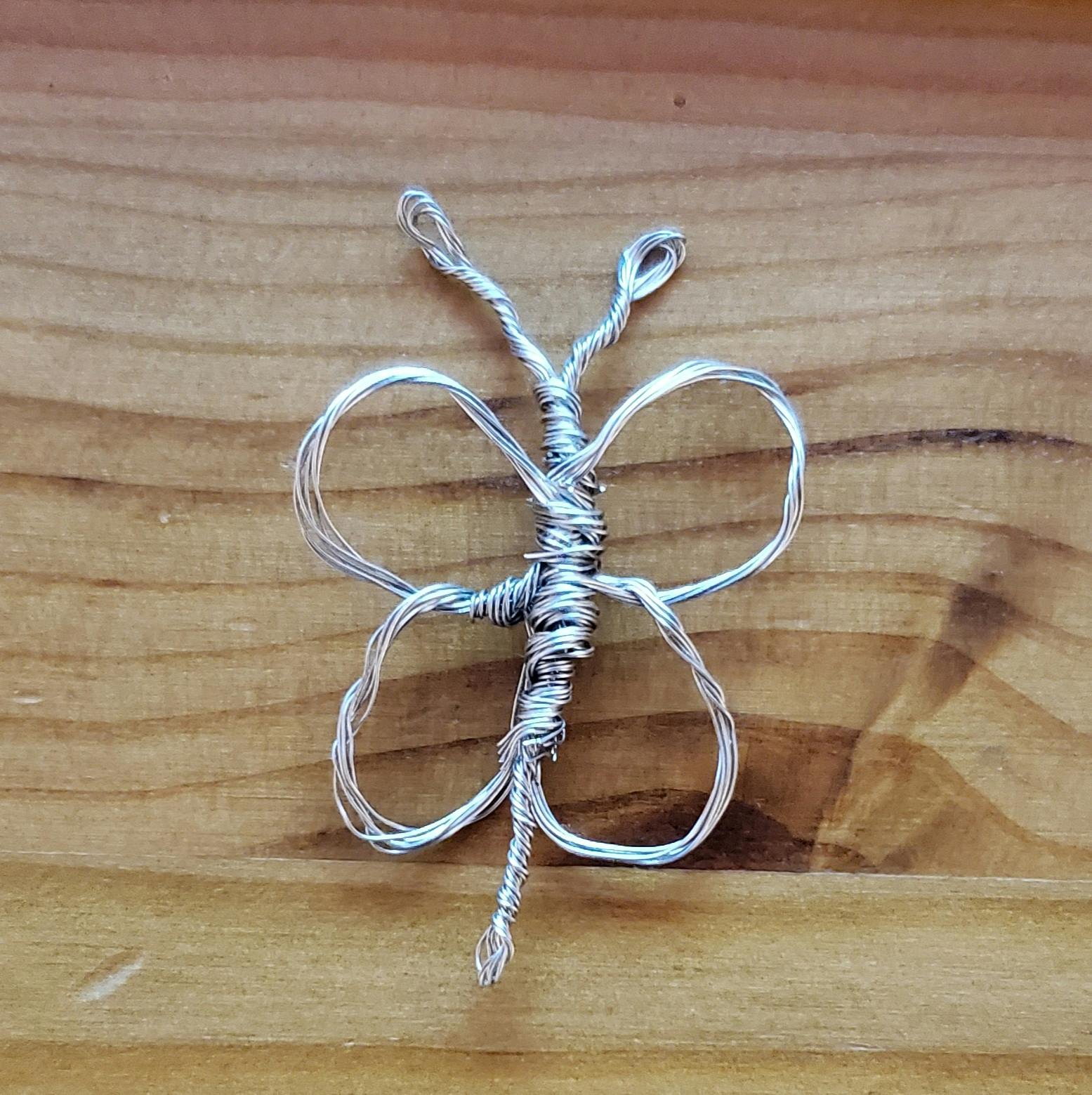 A small wire butterfly by Julia Thompson