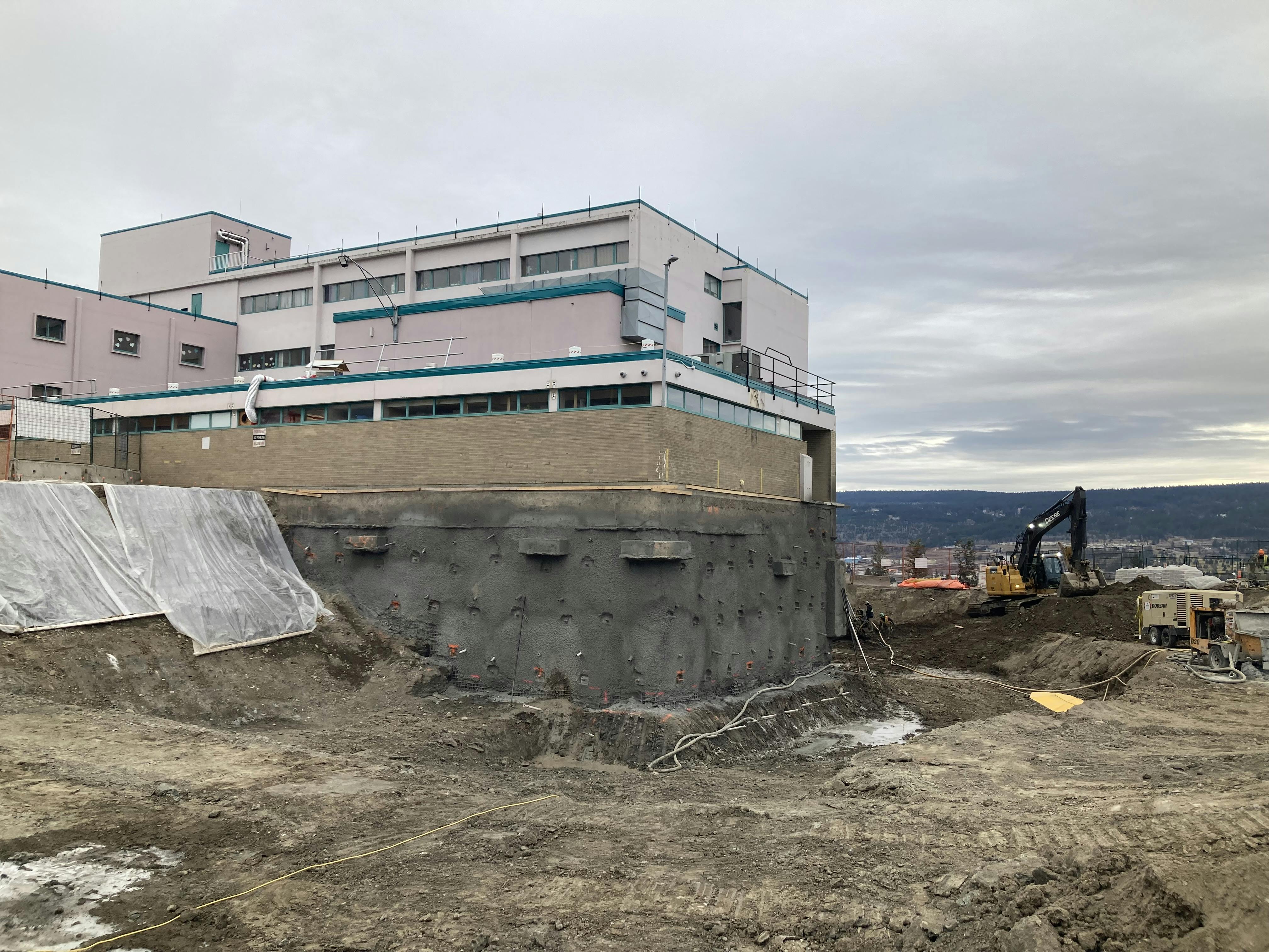 CMH construction - digging the foundation - Nov 2023