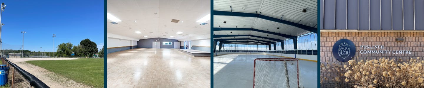 Picture of baseball diamond, Community Centre Archie MacRobbie Hall, Optimist Recreation Ice Rink, Community Centre Sign