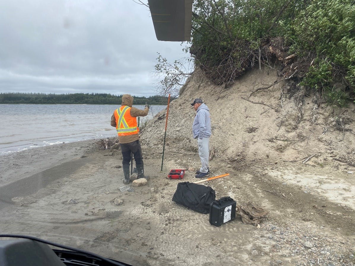 July 2025 Field survey of riverbank dynamics 