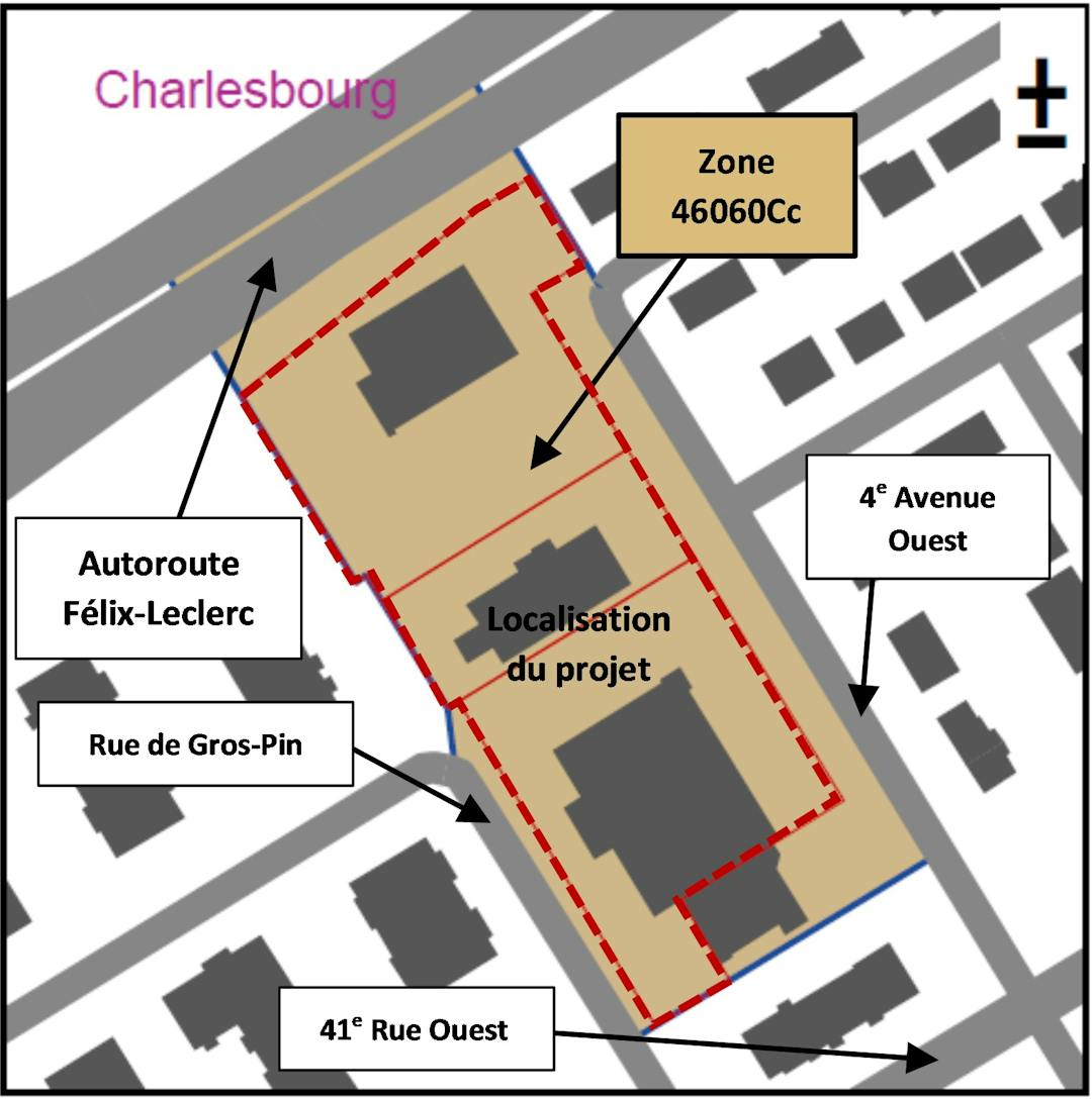 Carte de la zone concernée