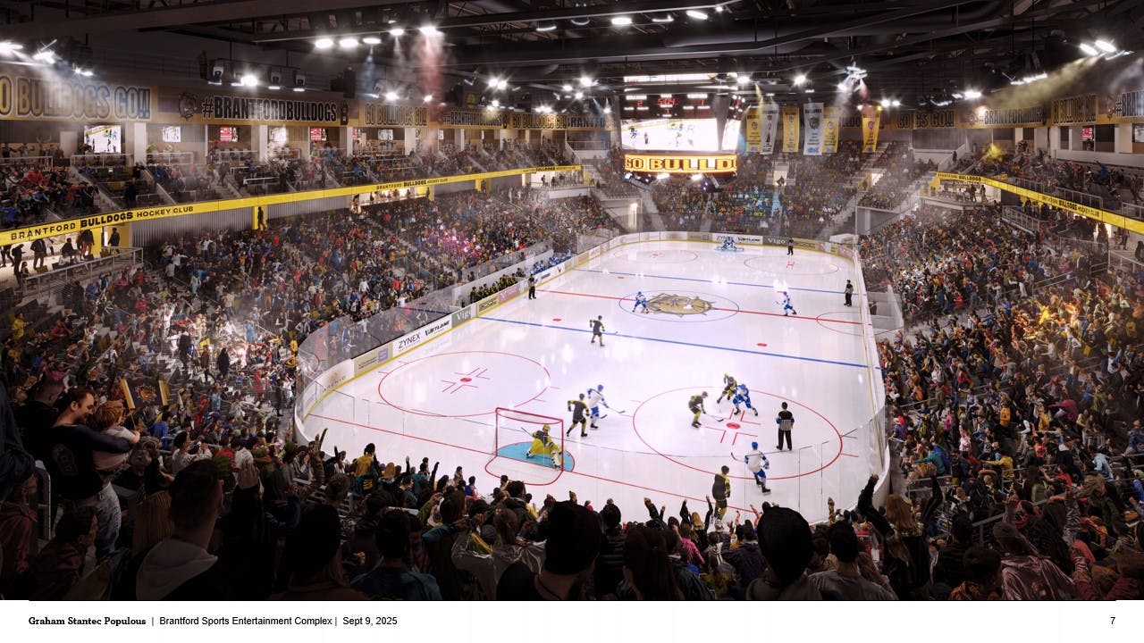 Interior Hockey Game Rendering
