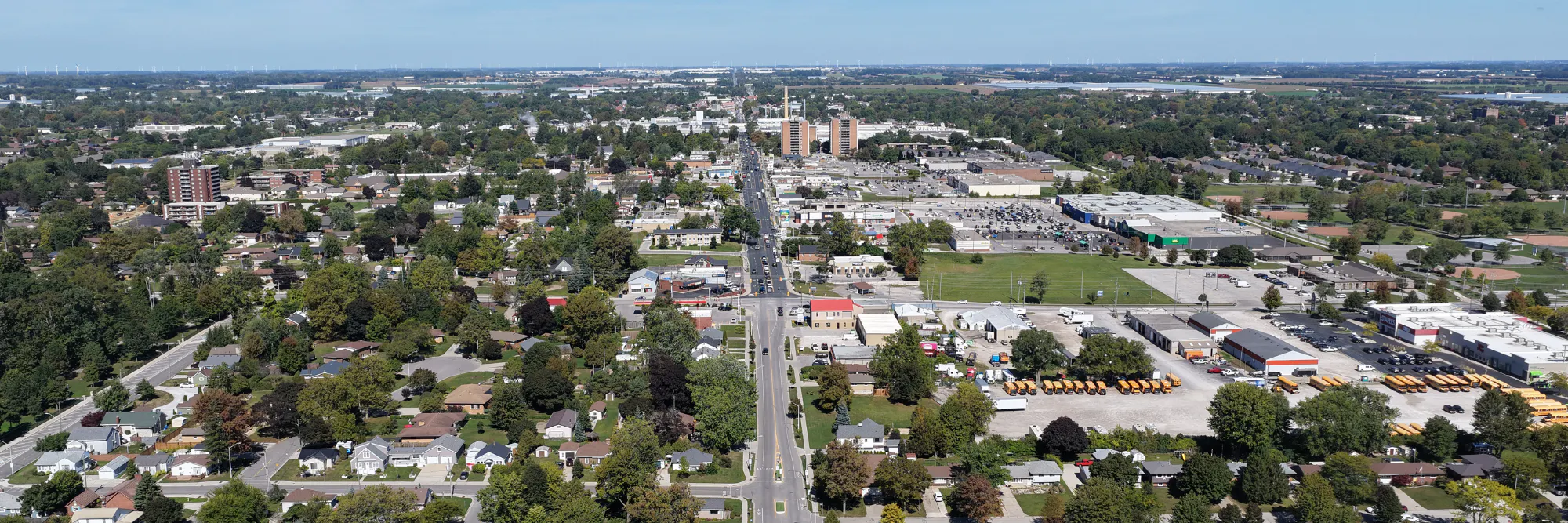 Leamington drone shot