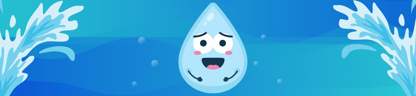 An animated waterdrop.