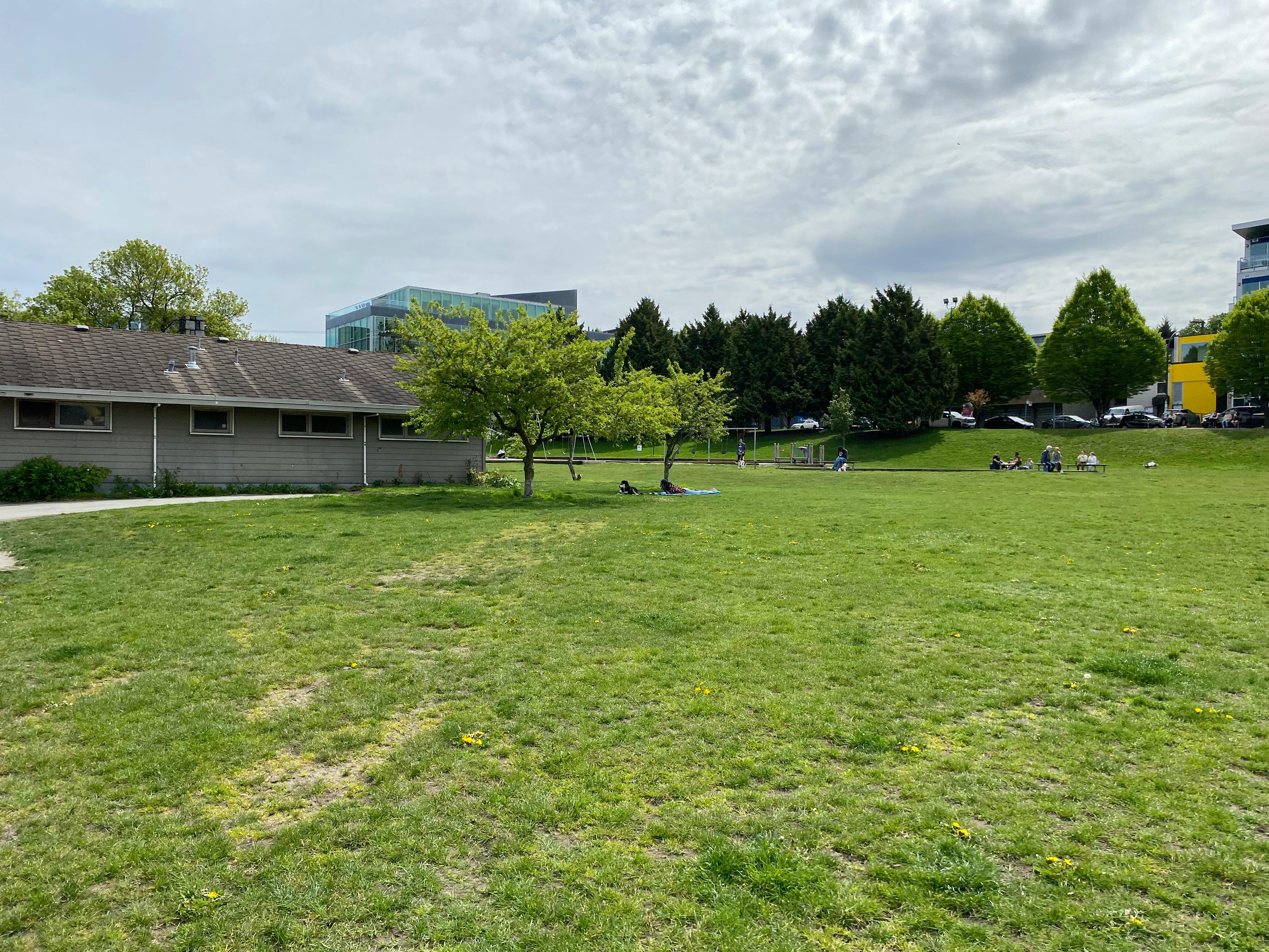 Existing fieldhouse and washroom building 