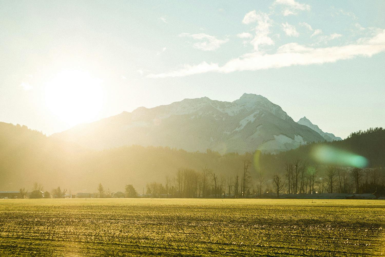 Chilliwack Field at sunrise