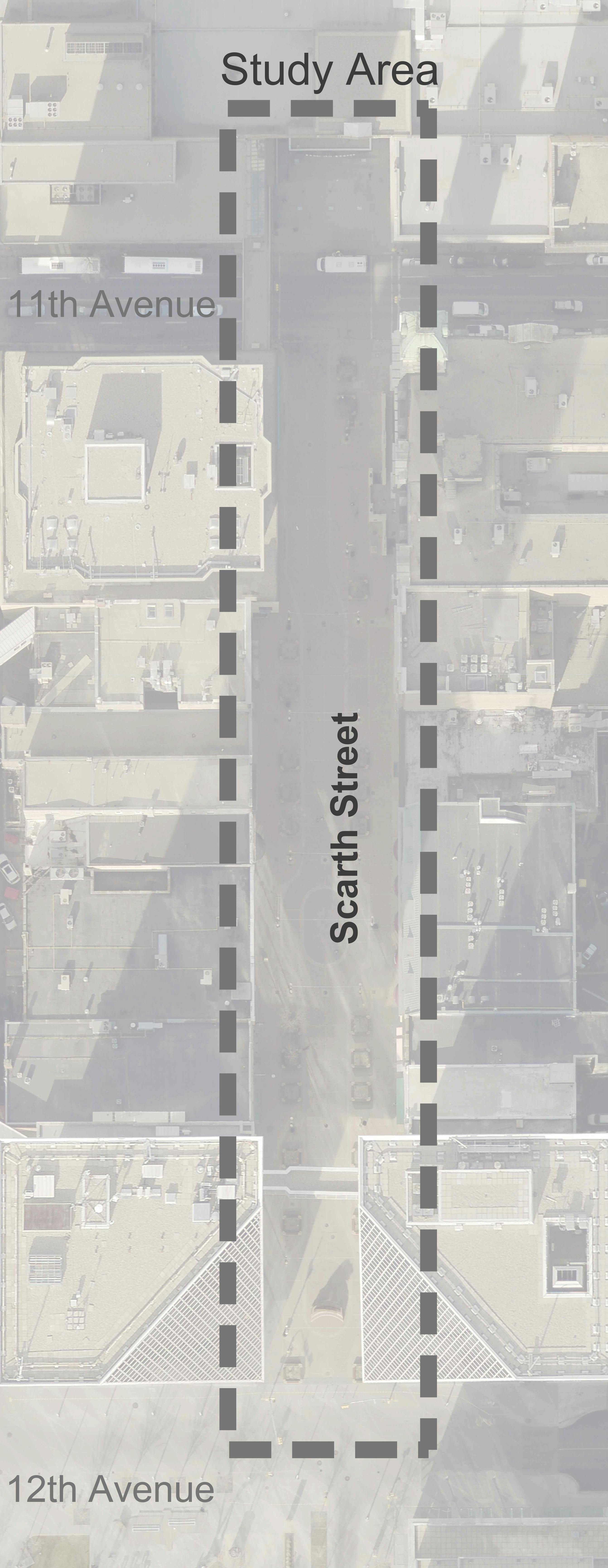 Scarth Street aerial view