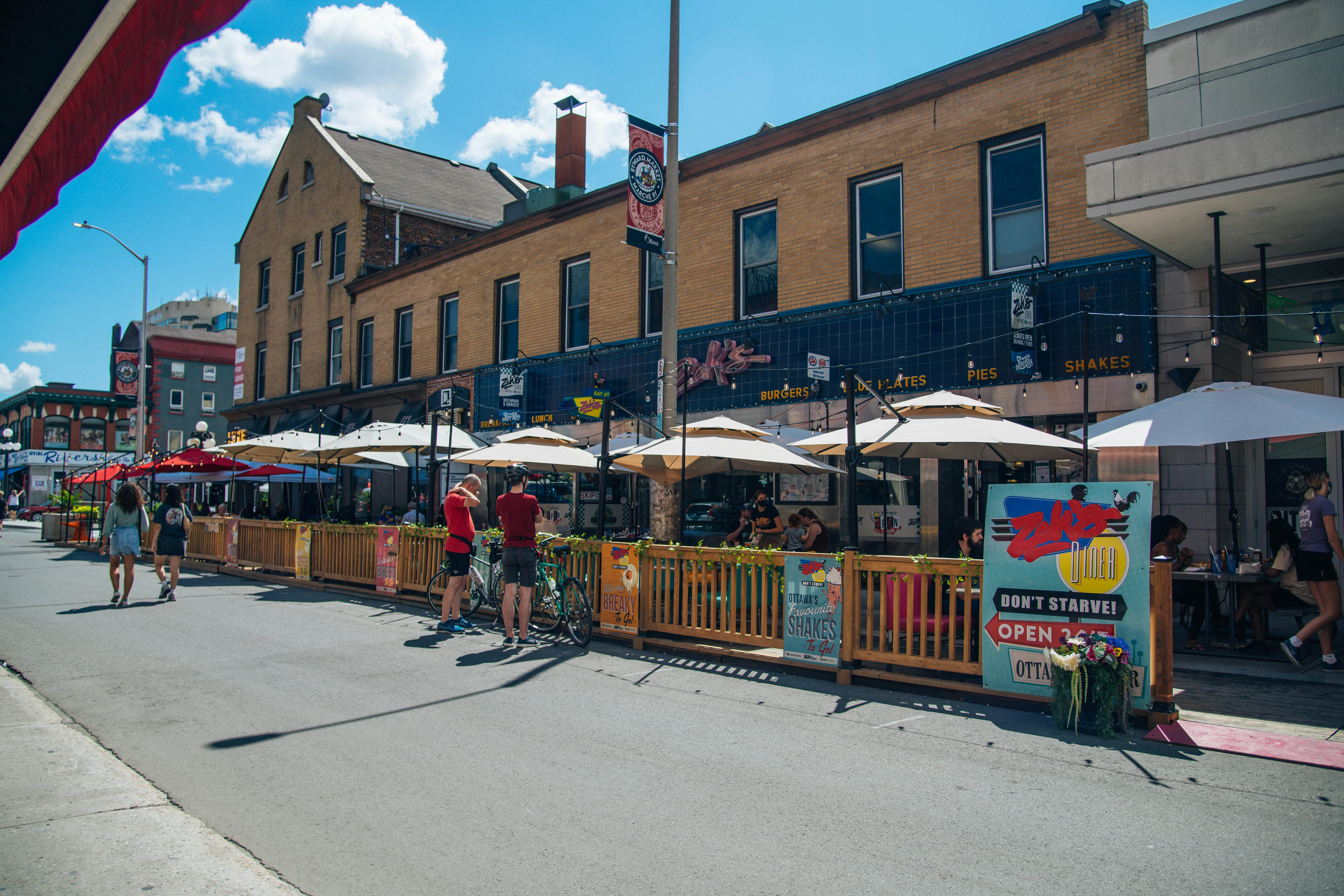 Downtown patio