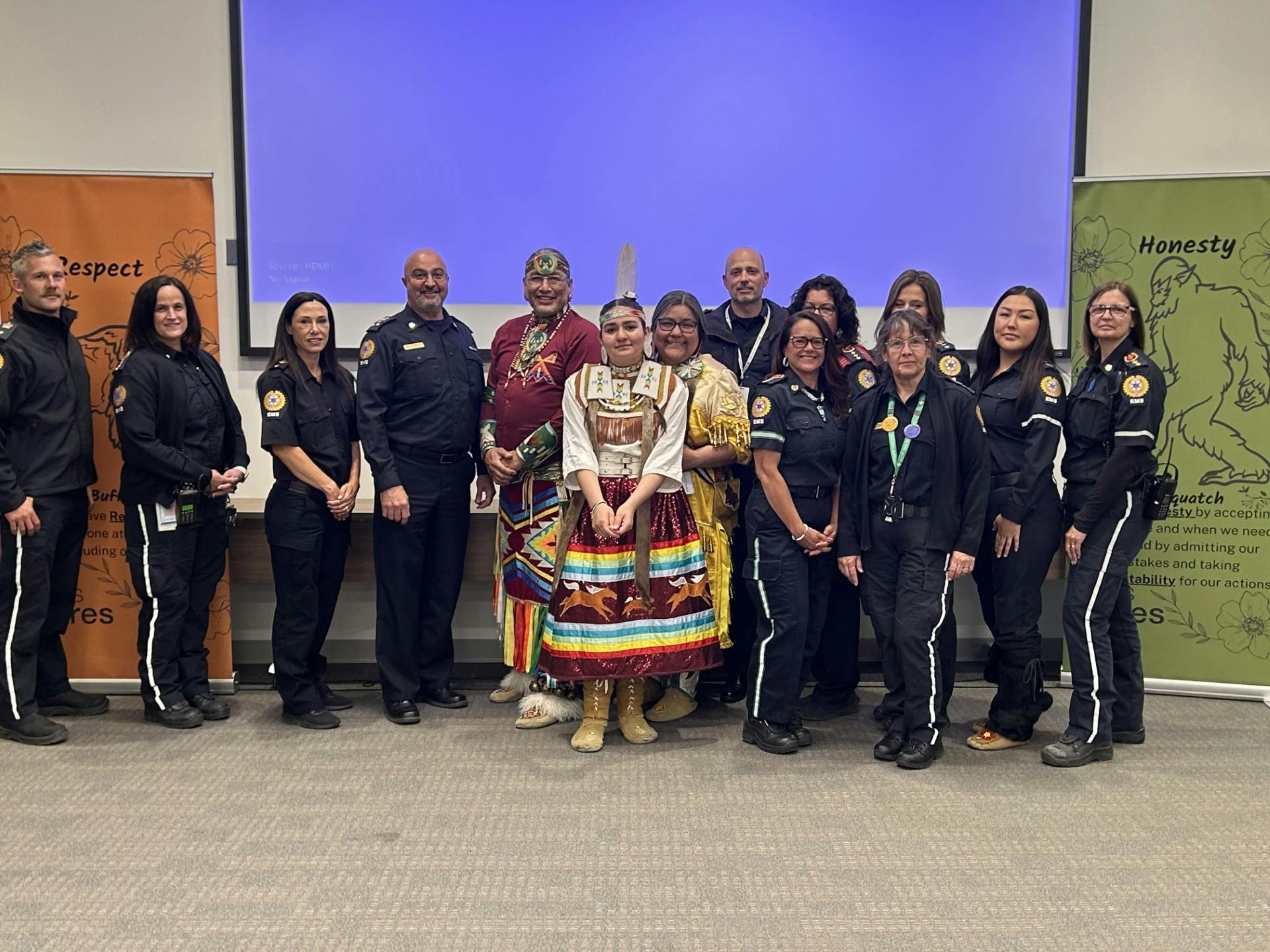 EMS North Zone team at Opening Ceremonies