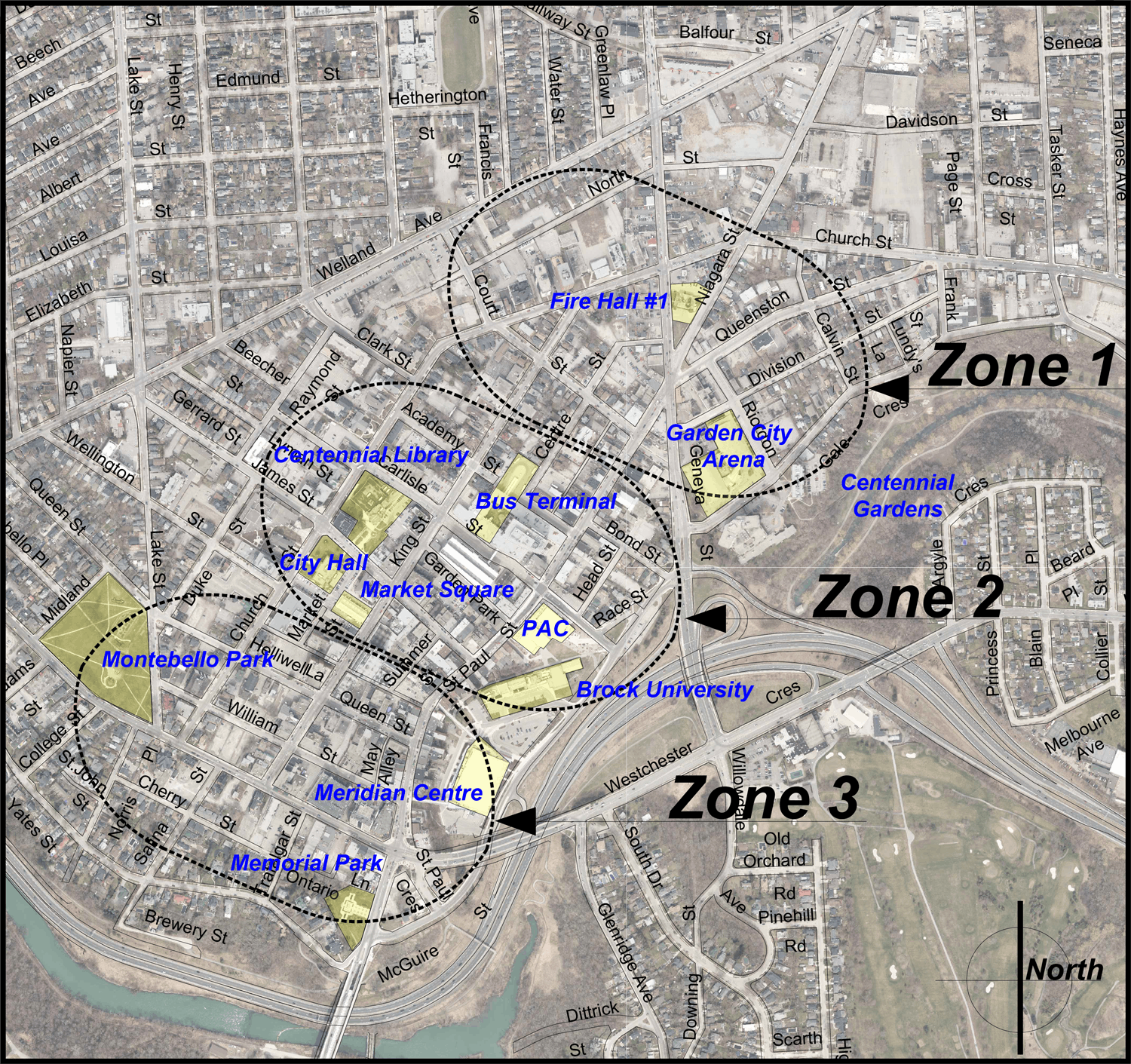 Which zone in downtown St. Catharines do you think we should install a new washroom? Have your say in the survey at the bottom of this page!