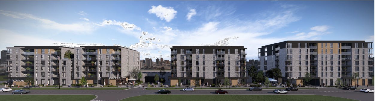 Sample of the 3 developments for Caron Avenue 