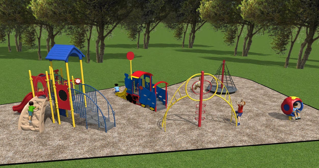 Play structure design rendering
