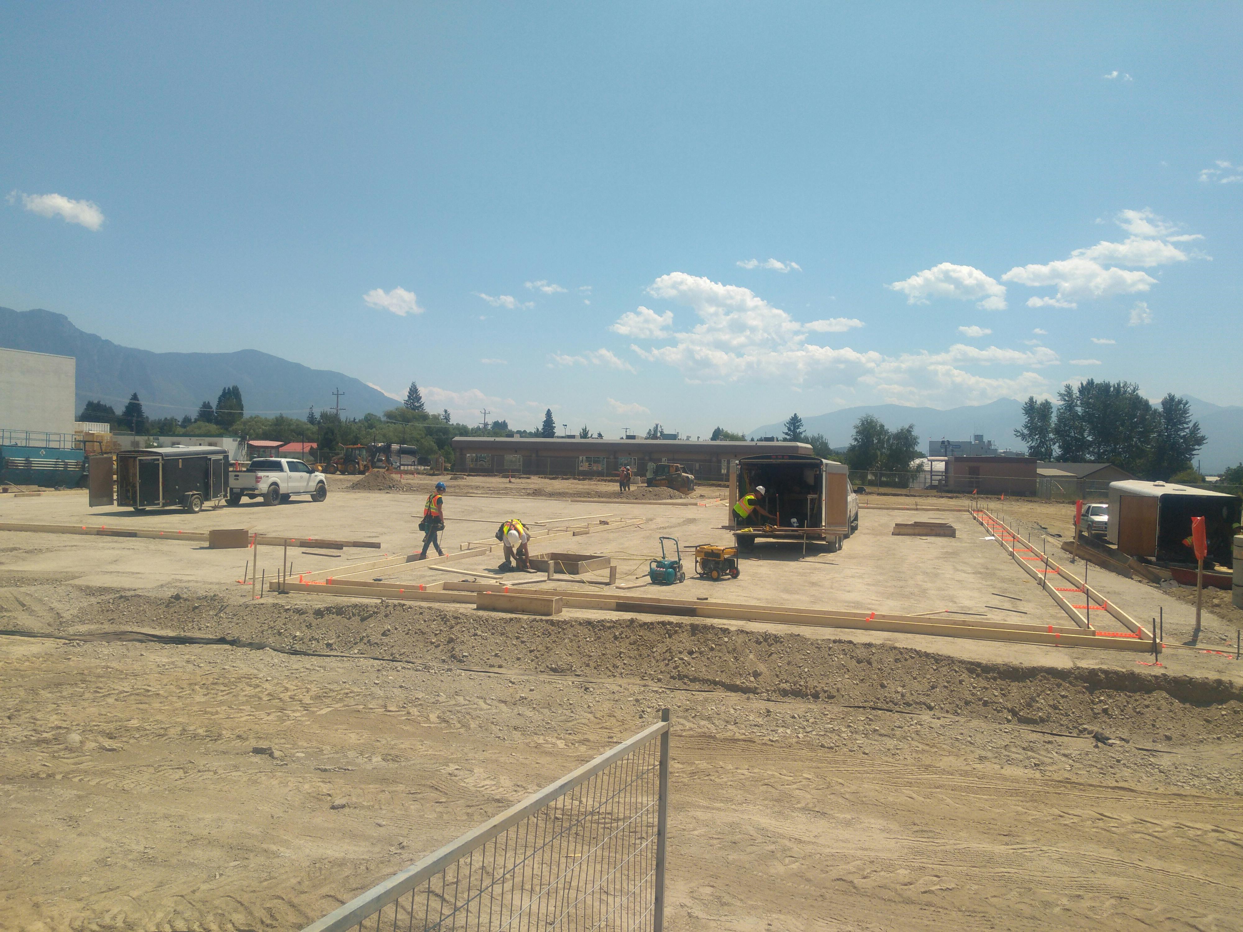 Framing for foundation footings - July 6, 2021