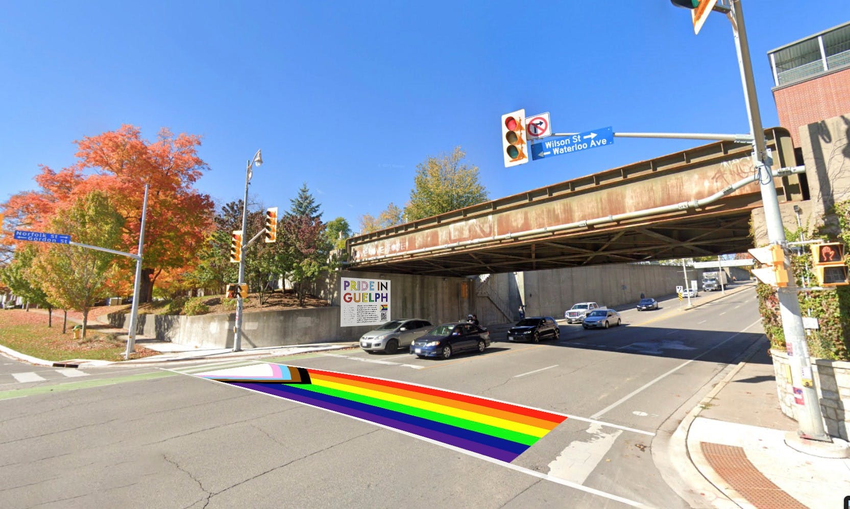 The future rainbow crosswalk 