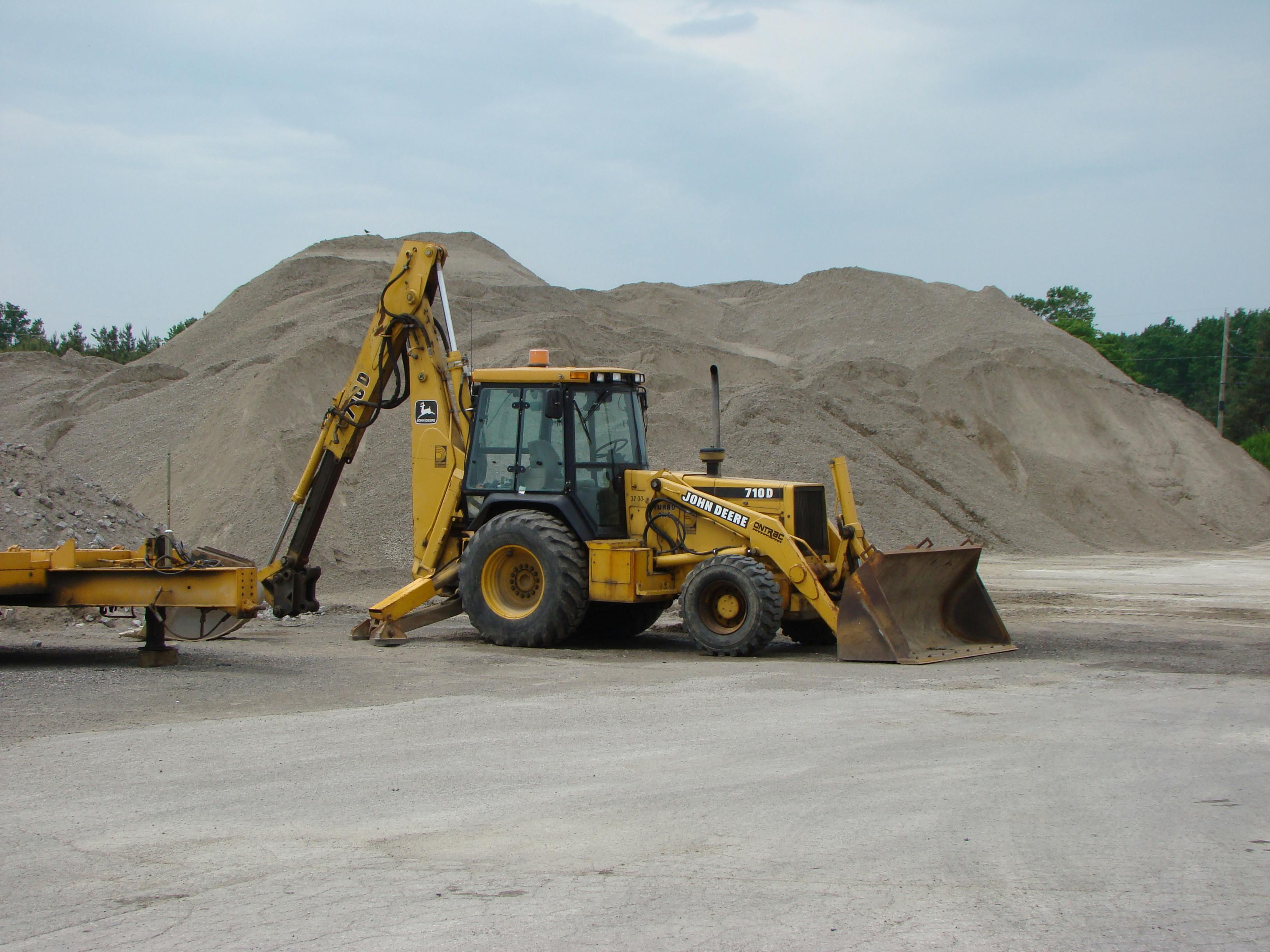 Equipment at Scugog Depot in Port Perry.