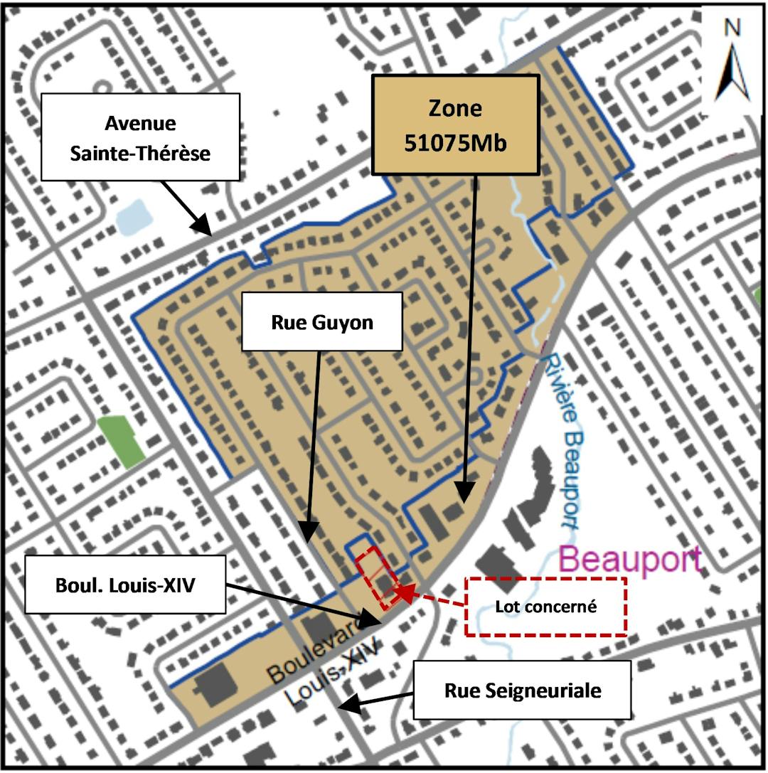 Secteur de la rue Guyon Augmentation du nombre de logements dans la