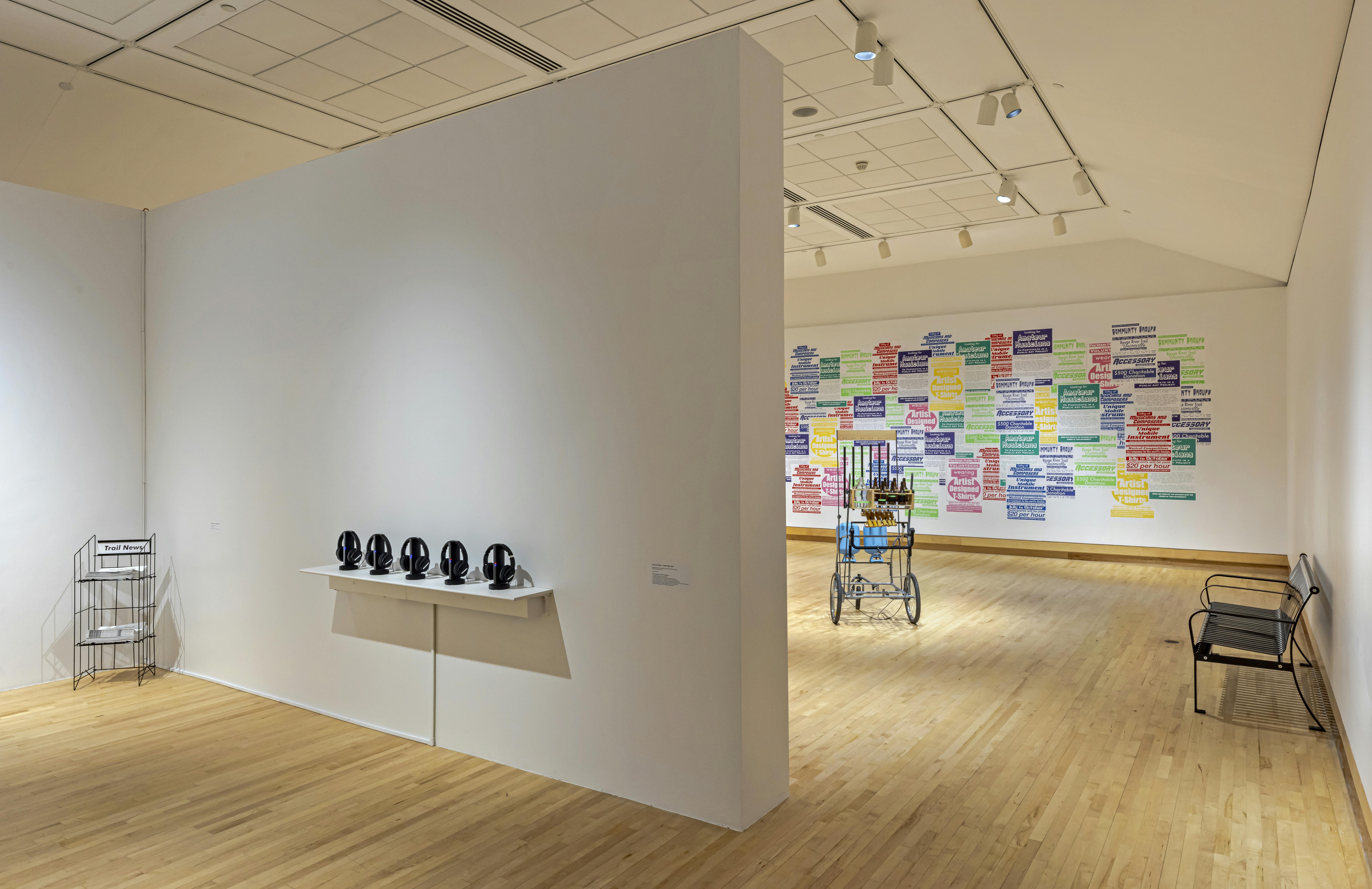 Lost and Found exhibition installation view at the Varley Art Gallery of Markham. Photo by Toni Hafkenscheid.