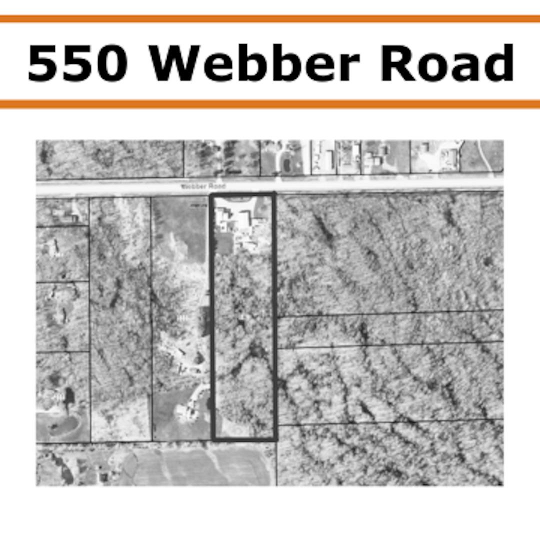550 Webber Road Site location map