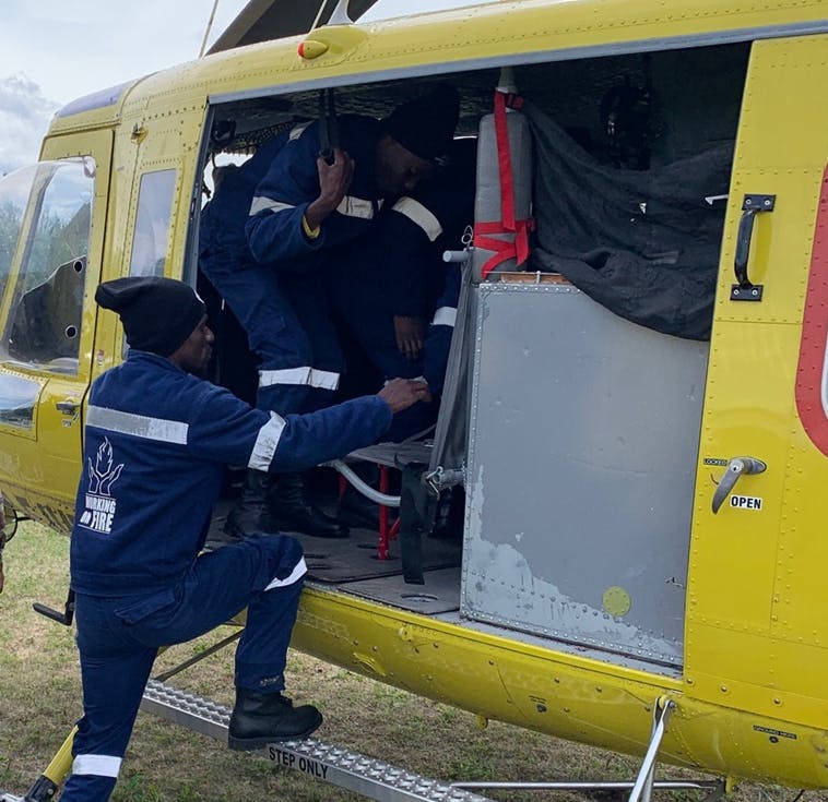 Working on Fire members from South Africa