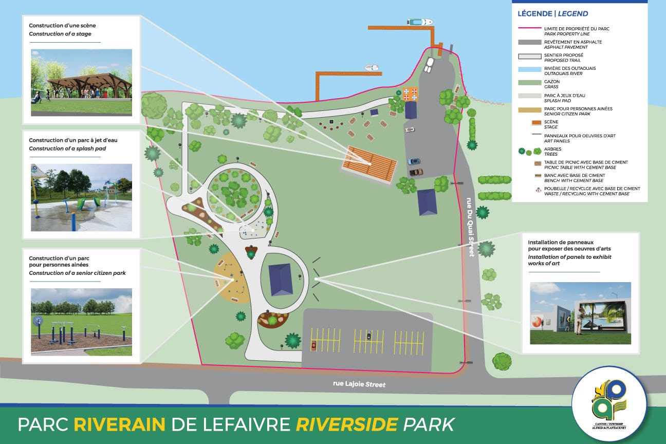 Riverside park map