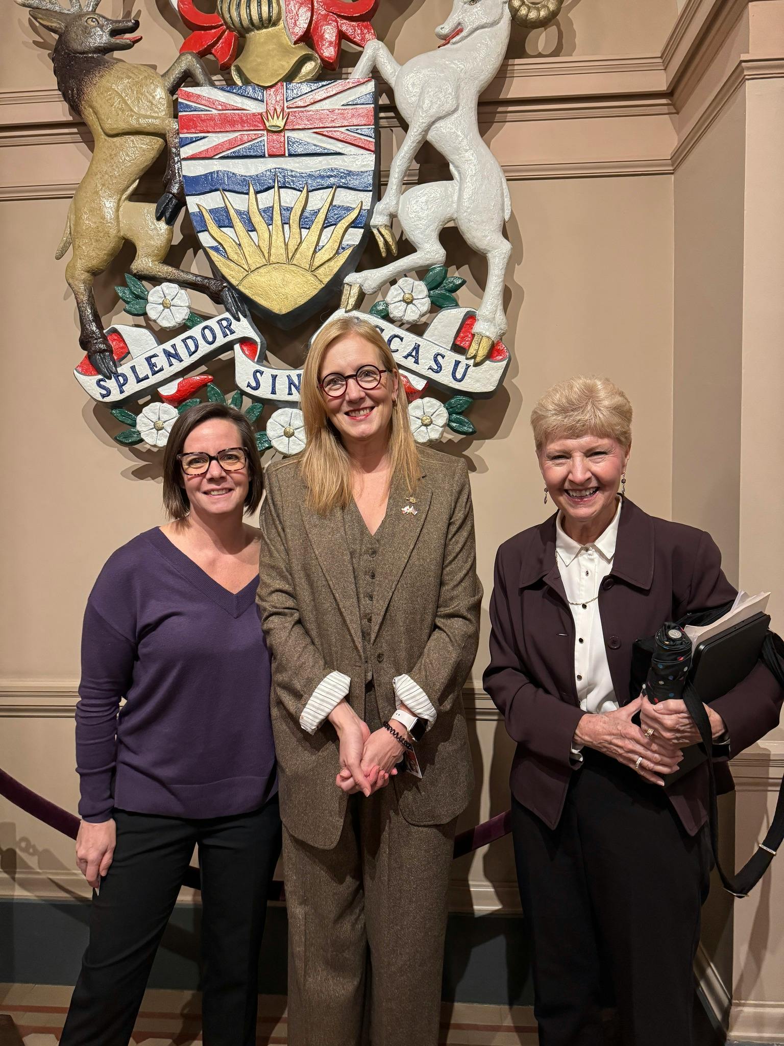 Minister Bailey MLA Higginson and Chair Perrino- March 4 2025.jpg