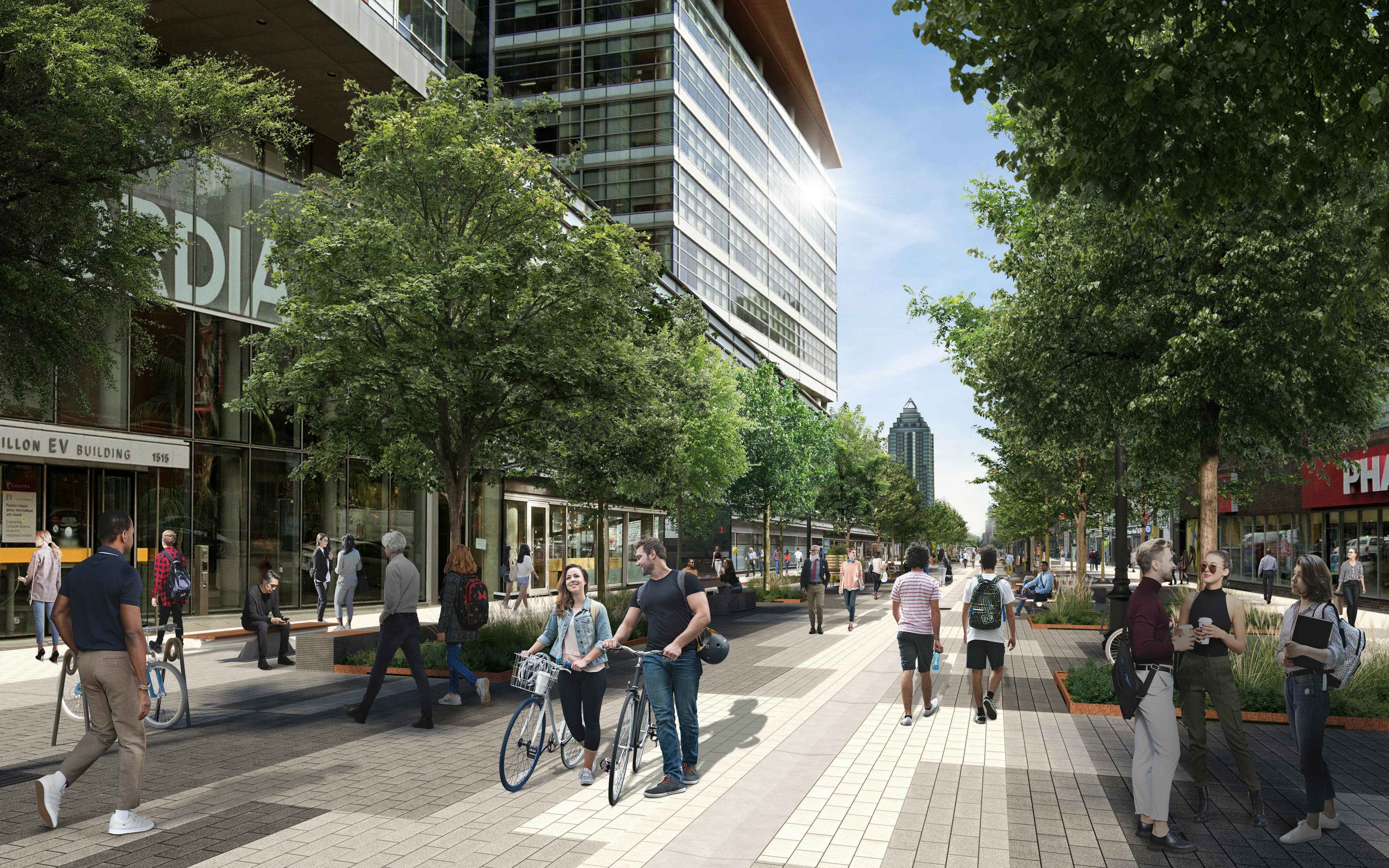 Place Concordia entre les rues Guy et MacKay 