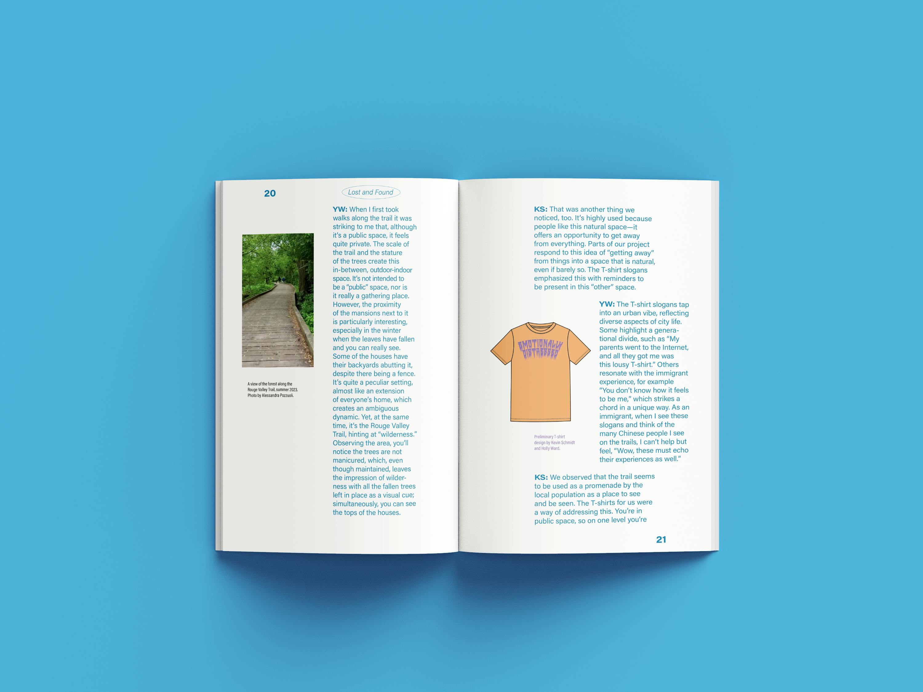 Lost and Found Project Publication. Photo by Mark Bennett.