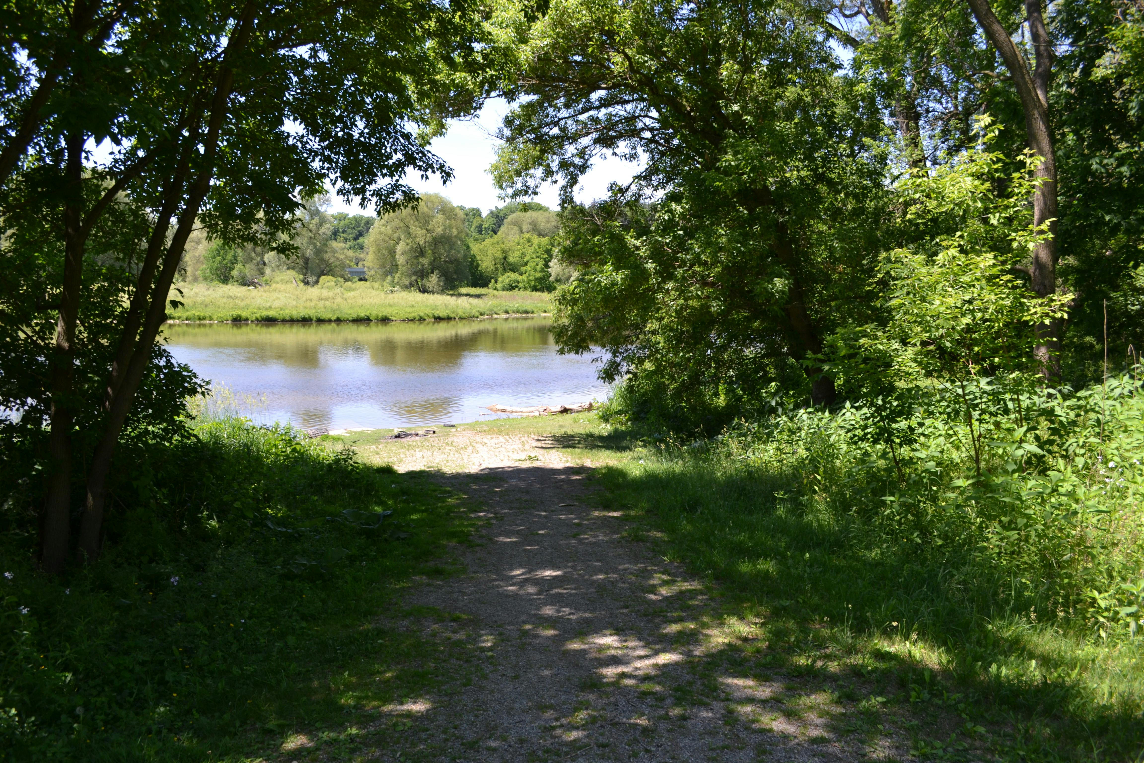 Path to the boat launch