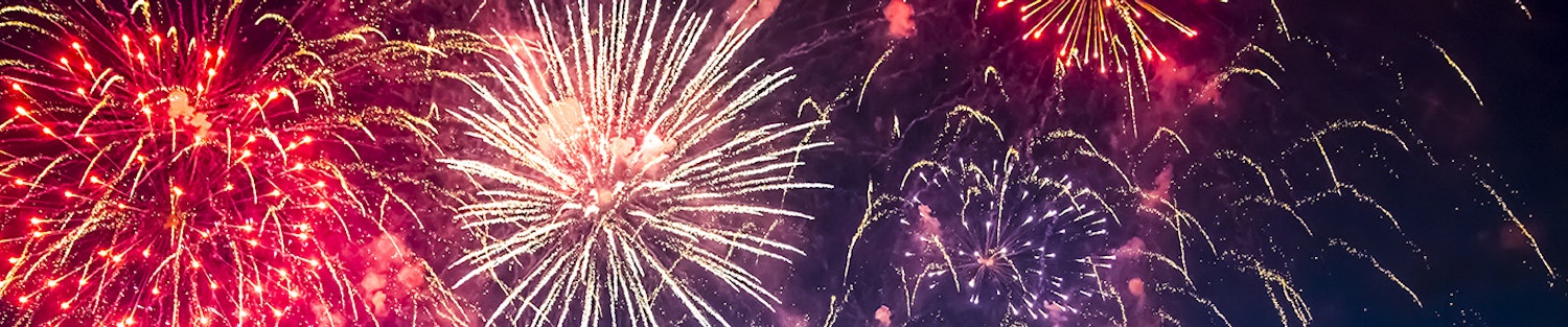 Decorative image of fireworks.