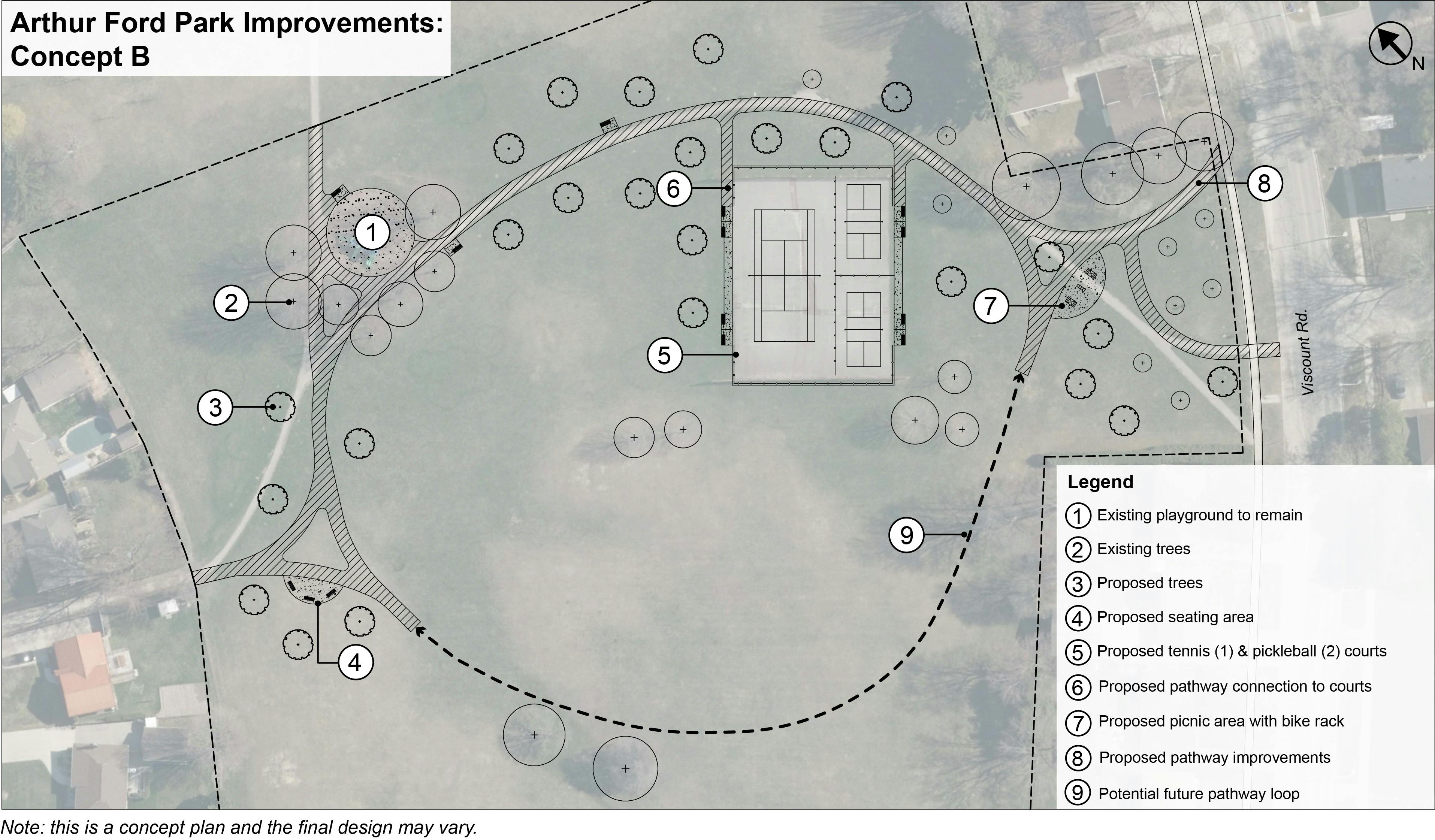 Arthur Ford Park - Concept B