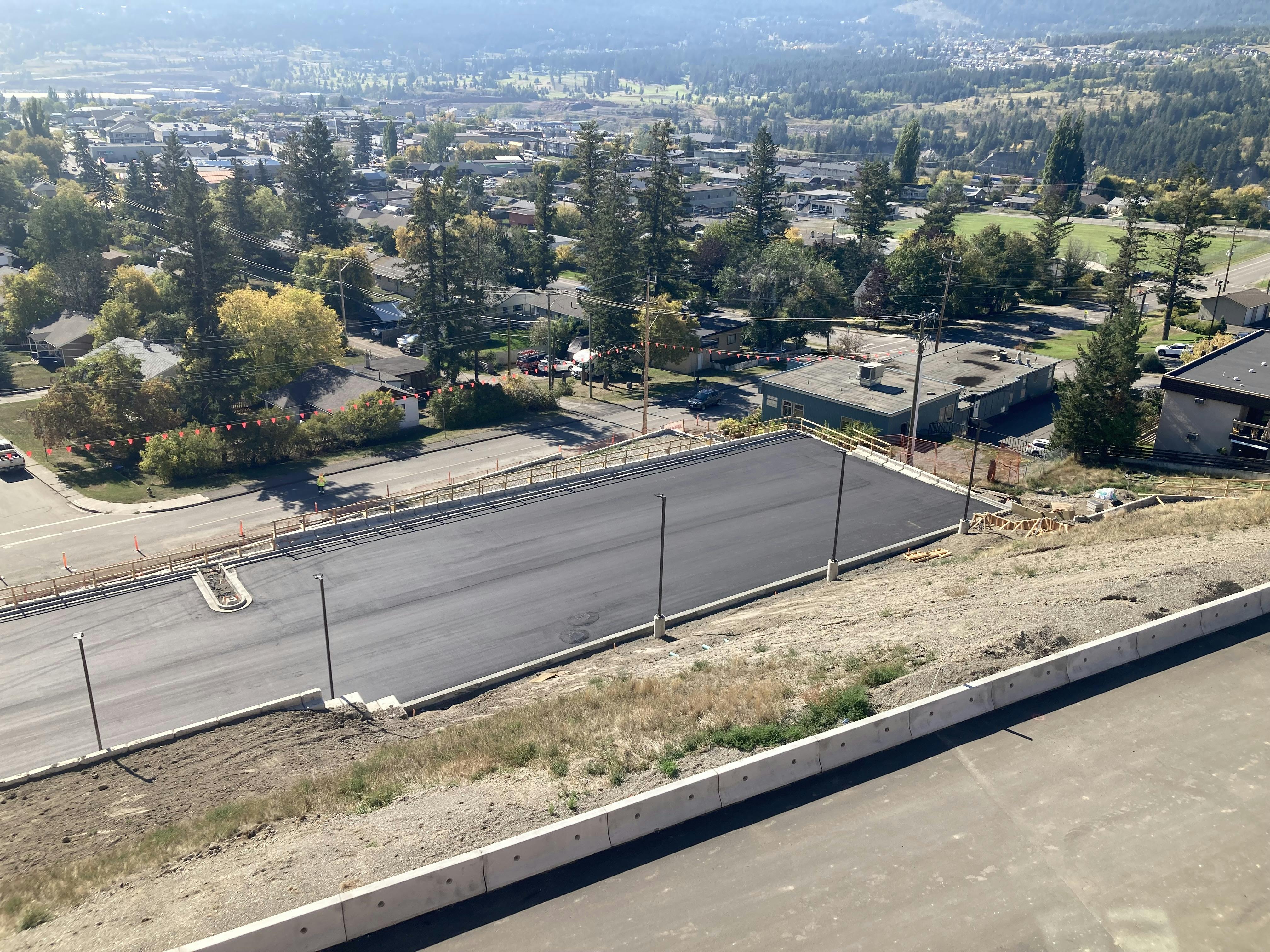 CMH parking lot construction - August 2023