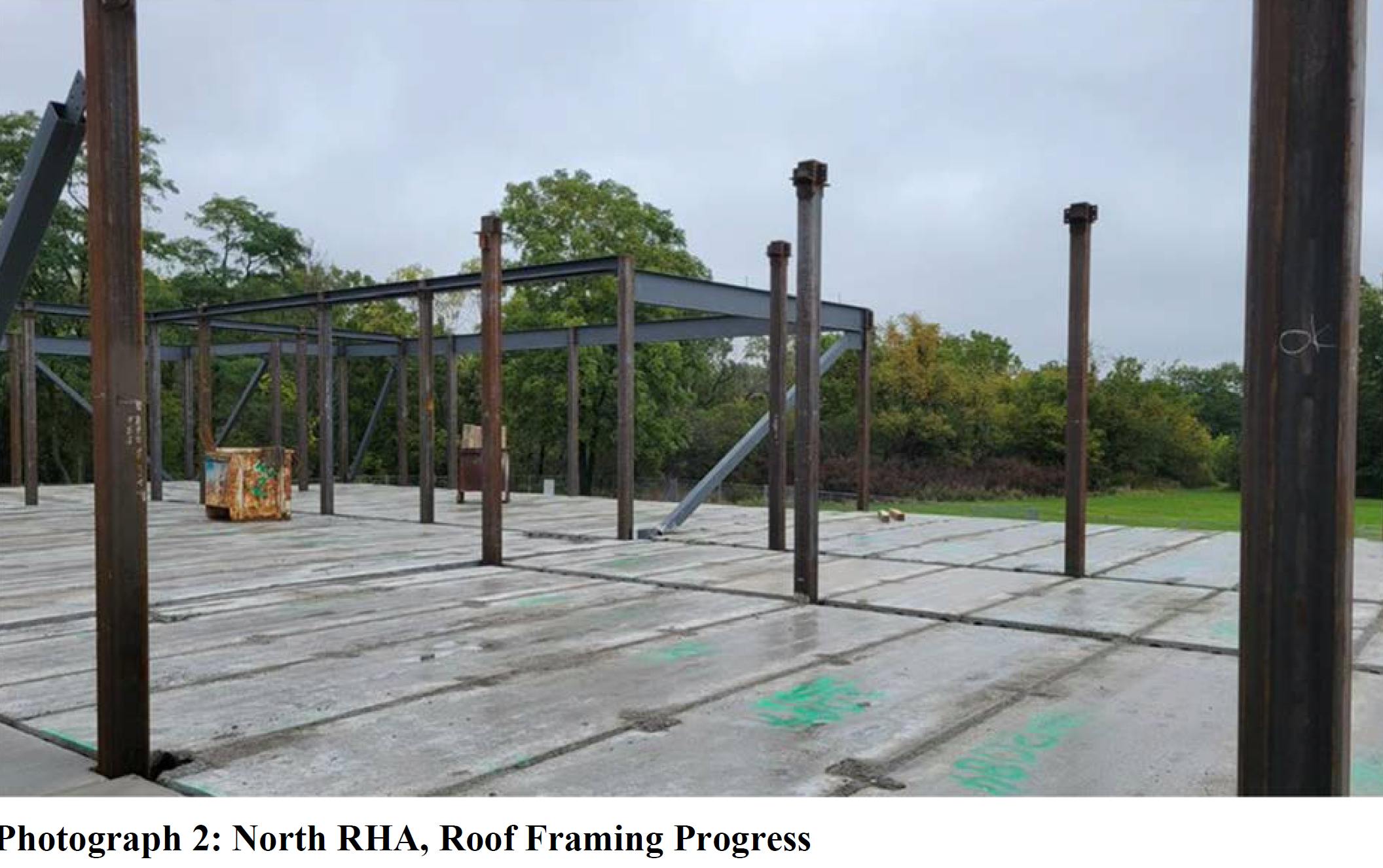 North RHA Roof Framing Progress.png