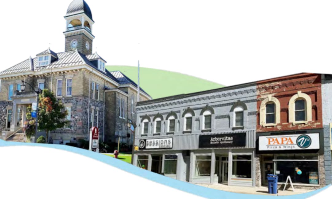 Victoria Jubilee Hall and Walkerton Businesses
