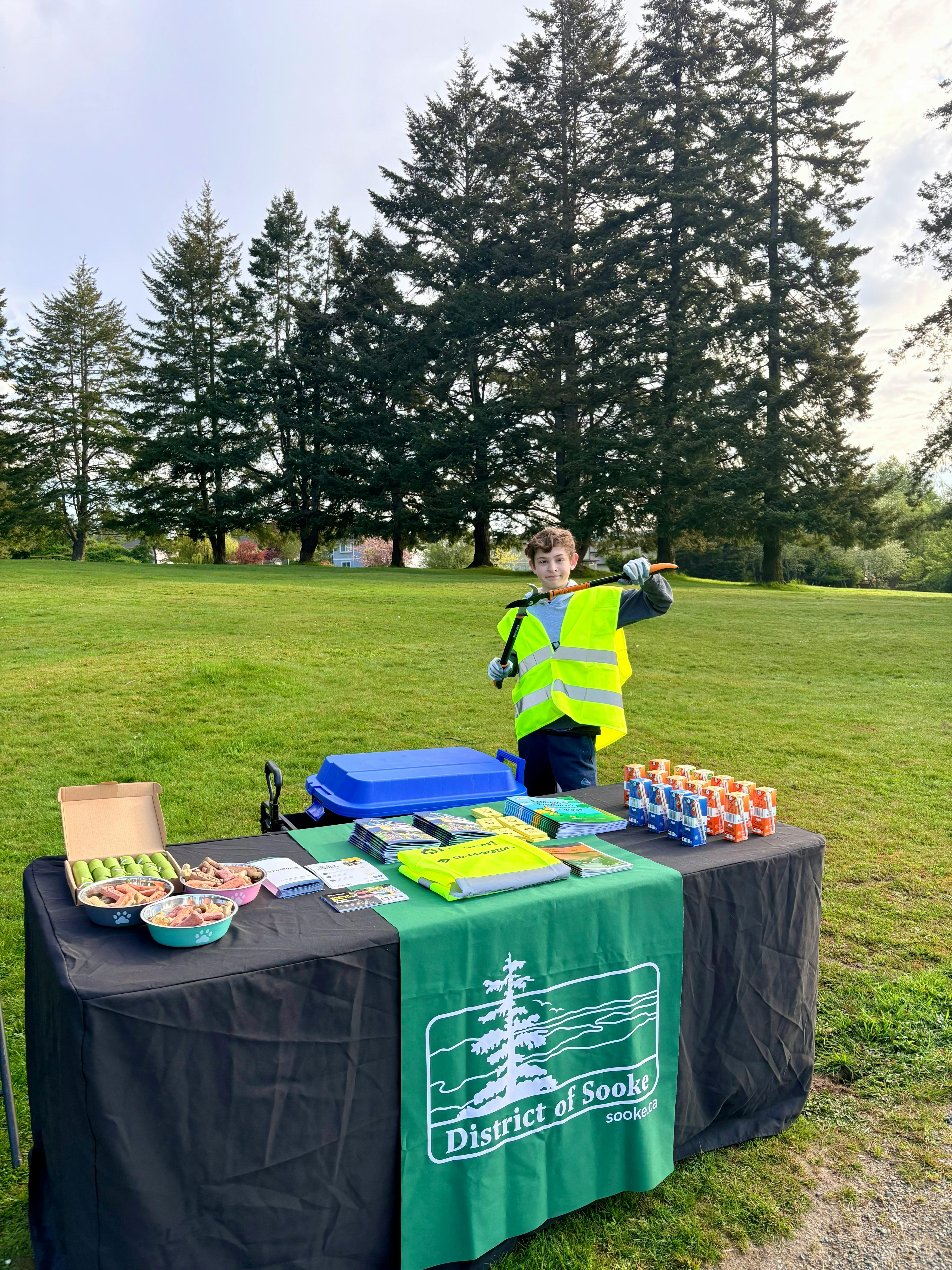 Youth Volunteer at Comunity Wildfire Preparedness Day Sooke 2026.jpg