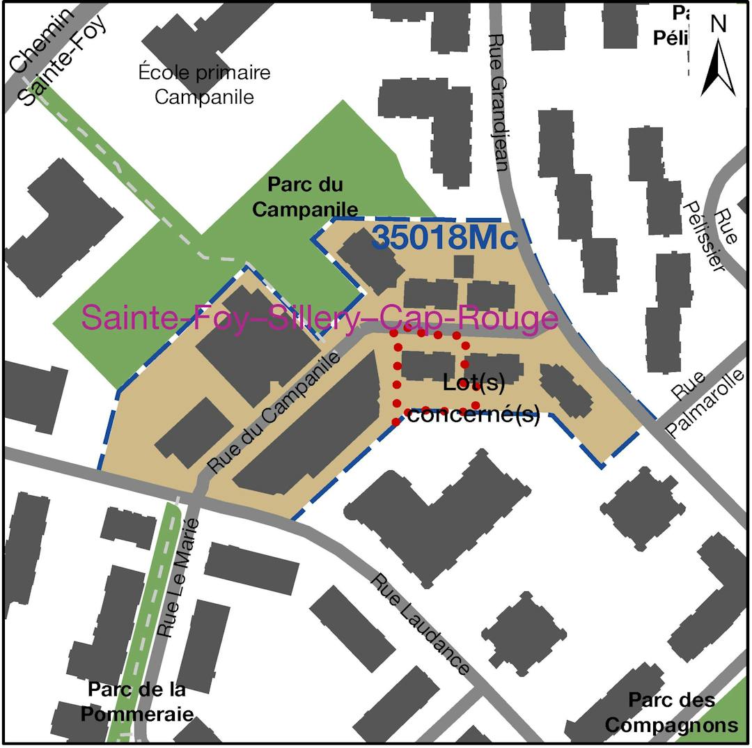 Carte arrondissement de Sainte-Foy–Sillery–Cap-Rouge