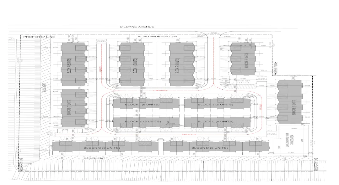 Z06-26 1199 O'Loane Avenue Proposed Site Plan