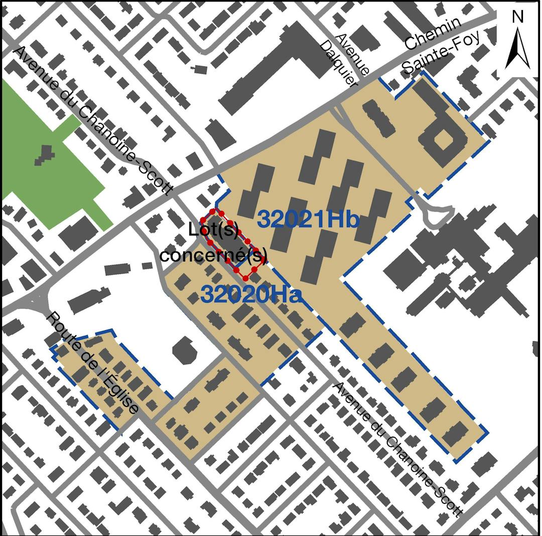 Carte arrondissement de Sainte-Foy–Sillery–Cap-Rouge