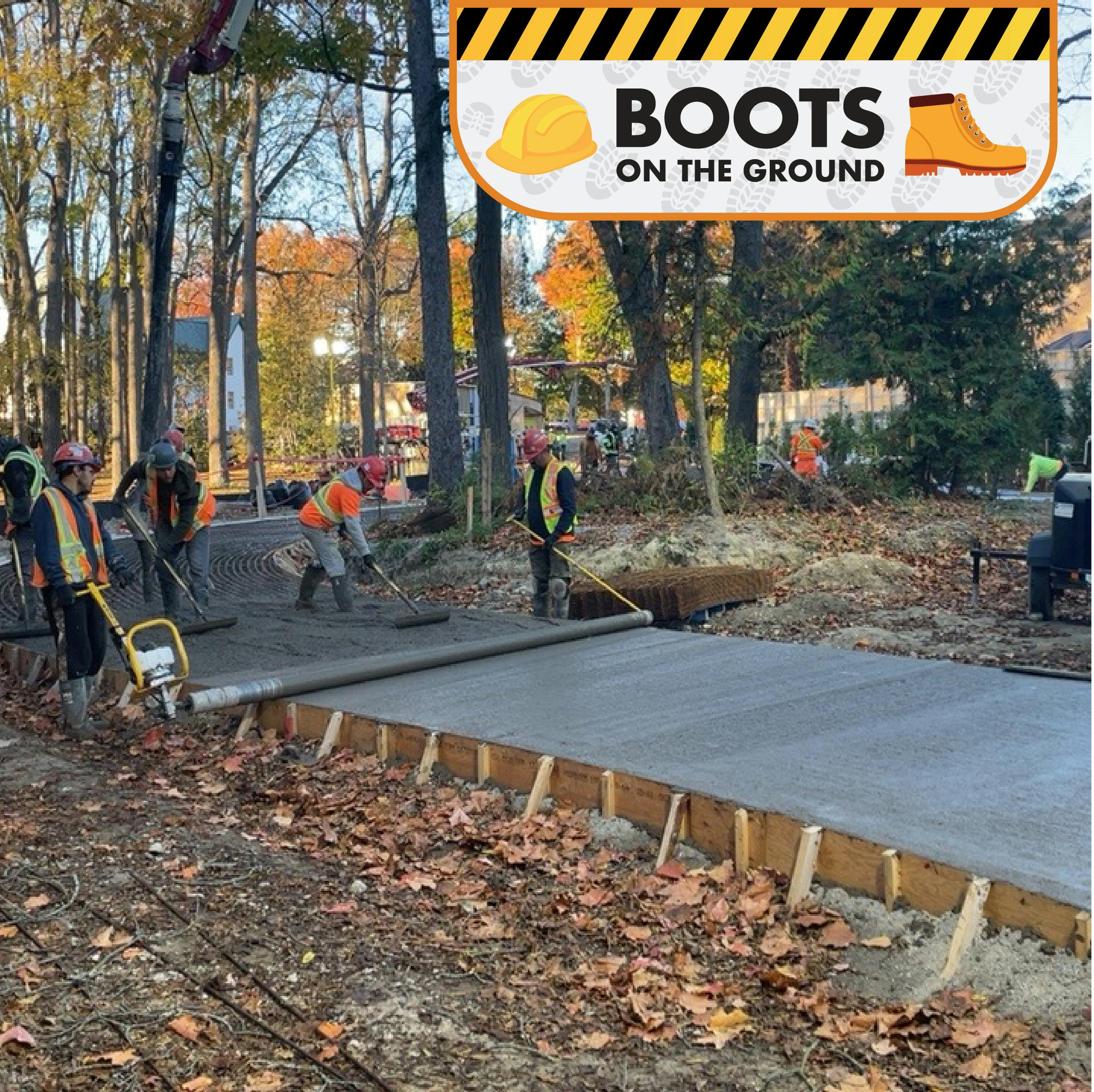 Boots on the Ground - Pouring the skate trail