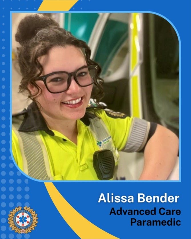 Alissa Bender, Advanced Care Paramedic