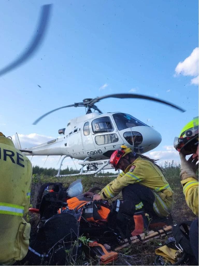 Firefighter and Equipment