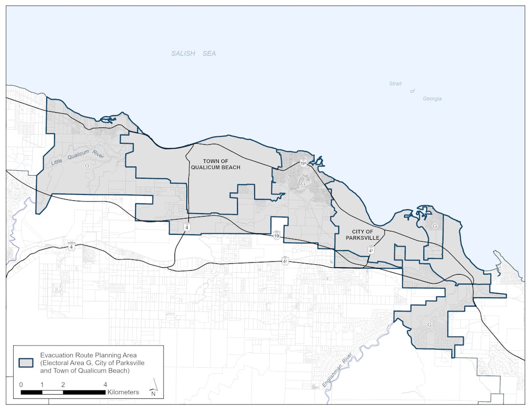 Map of Electoral Area G_City of Parksville_Town of Qualicum Beach