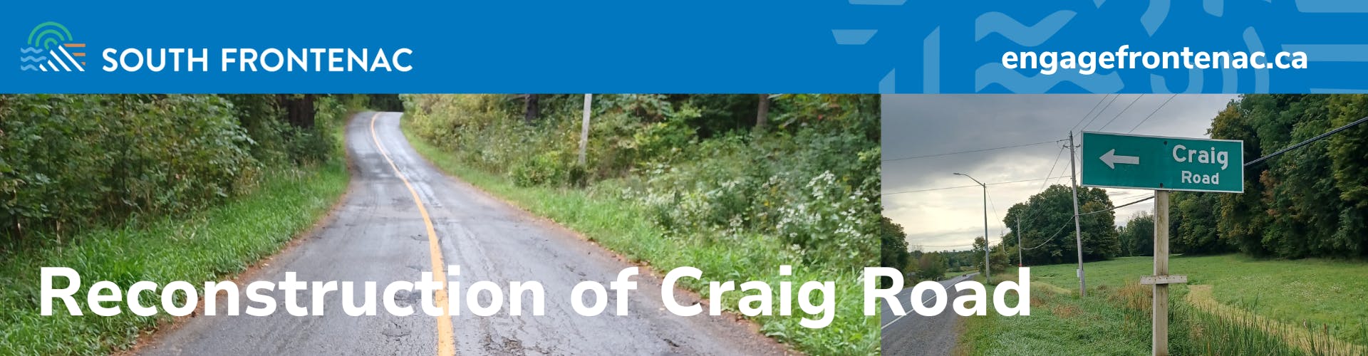 picture or road way, and Craig Rd street sign 