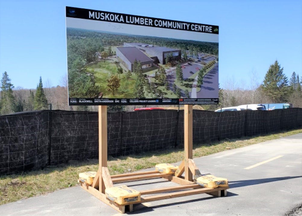 Muskoka Lumber Community Centre sign.jpg